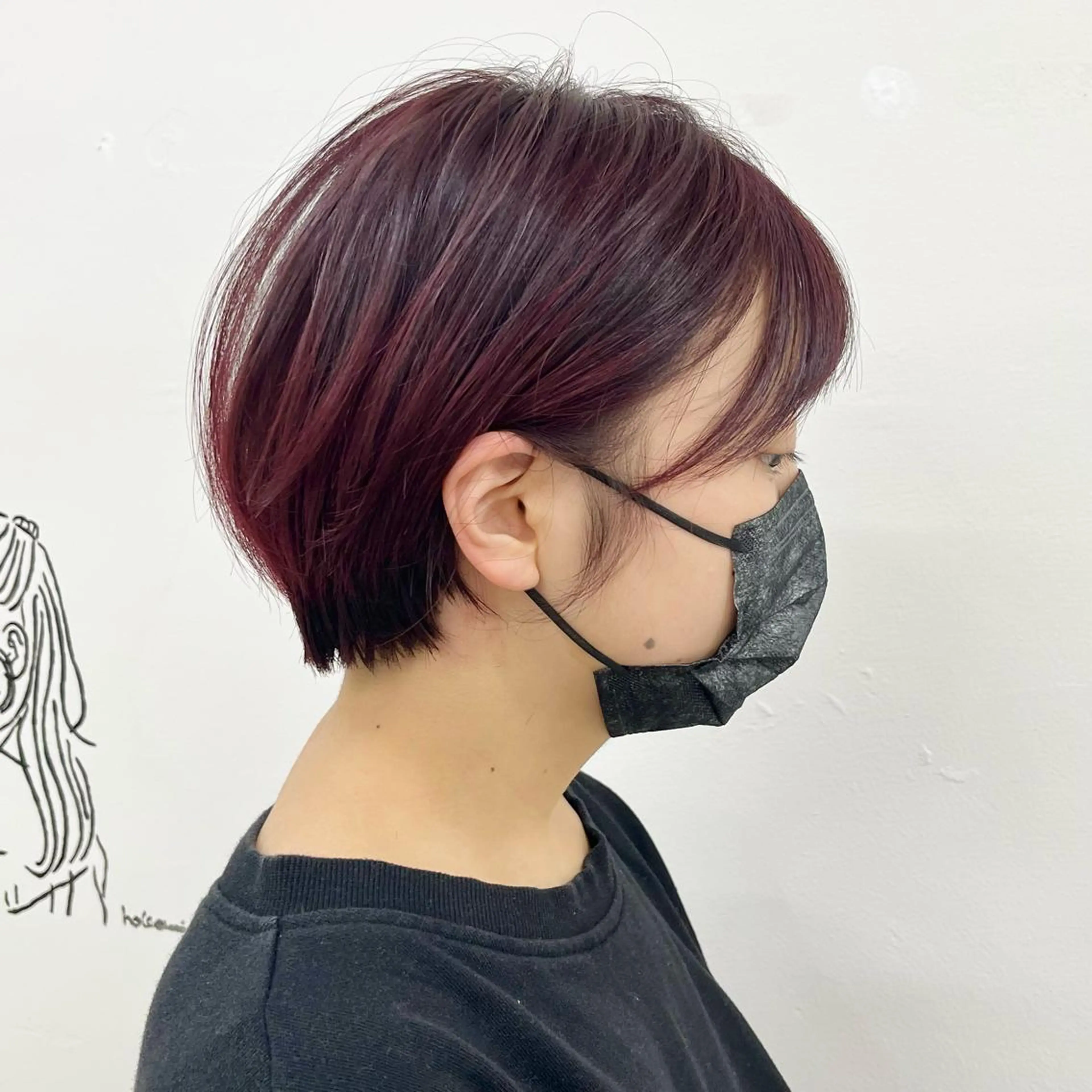 カラー ピンクカラー カット ヘアカラー トリートメント 巻ける髪質改善で美髪 にデザイン✨/よしみのヘアスタイル