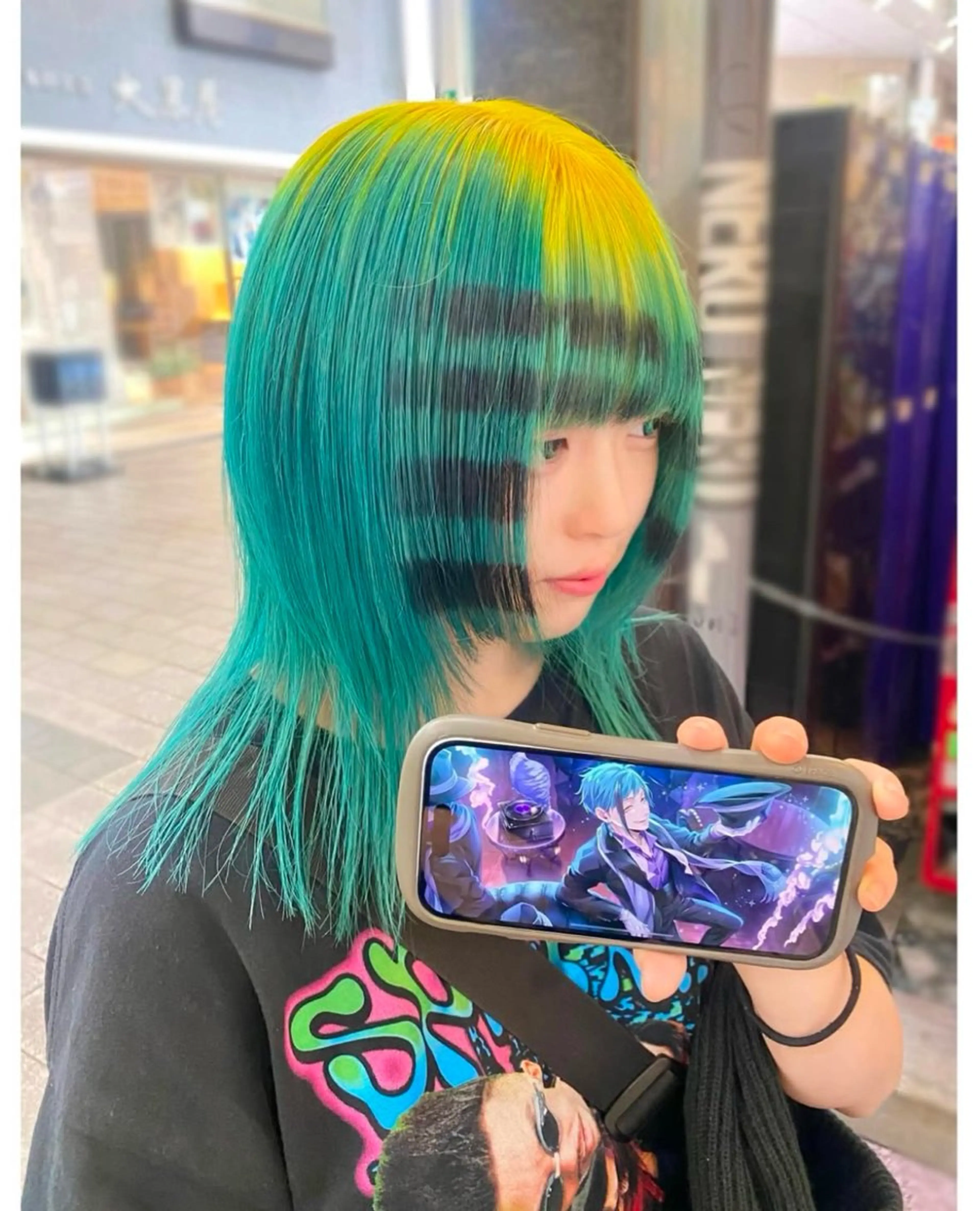 ミディアム カラー ヘアカラー GARU-ガル-所属・TSUNO🦖 派手髪/オタク美容師のヘアスタイル