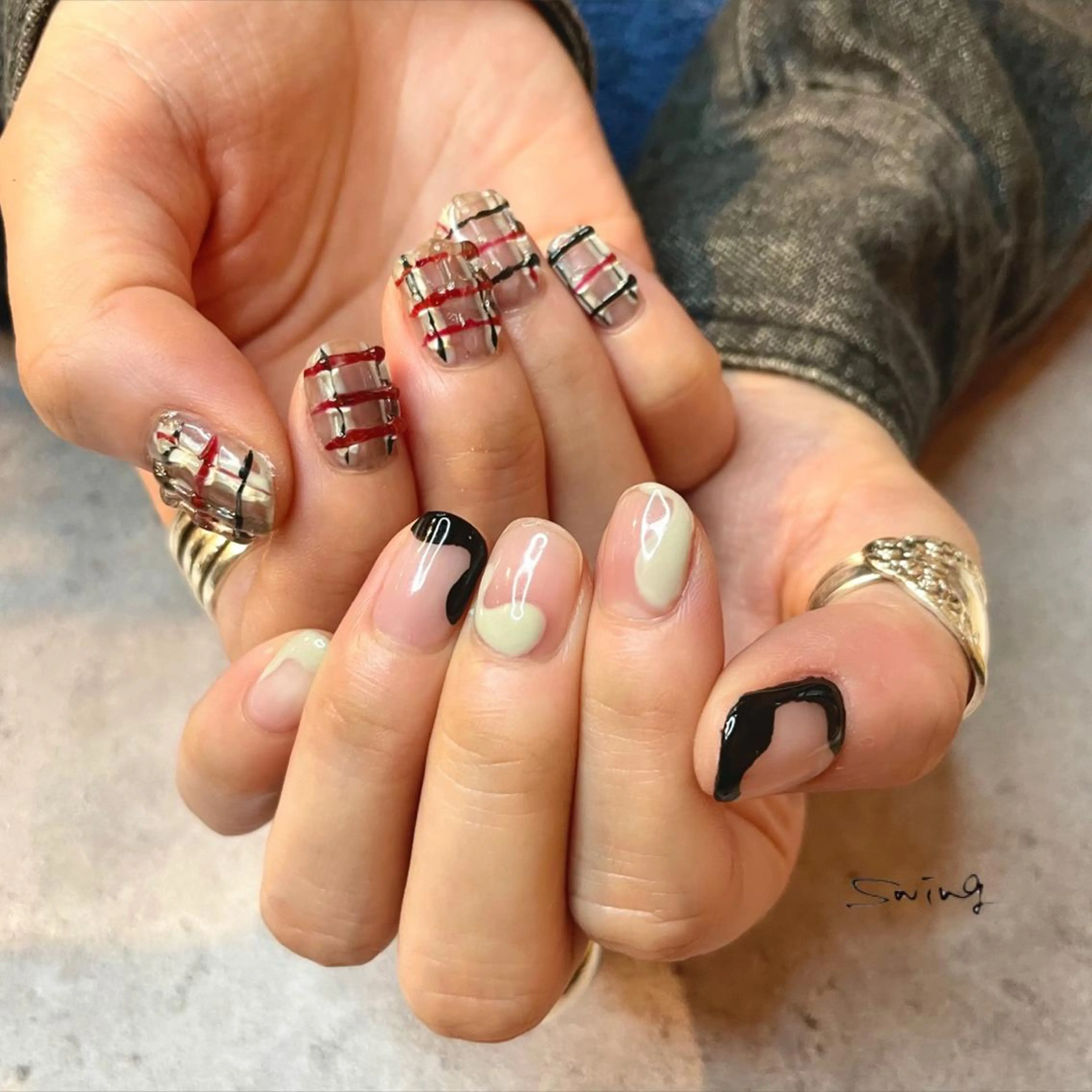 ネイル ぷっくりネイル SWING Nail Salon所属・Yoshida Takakoのネイルデザイン