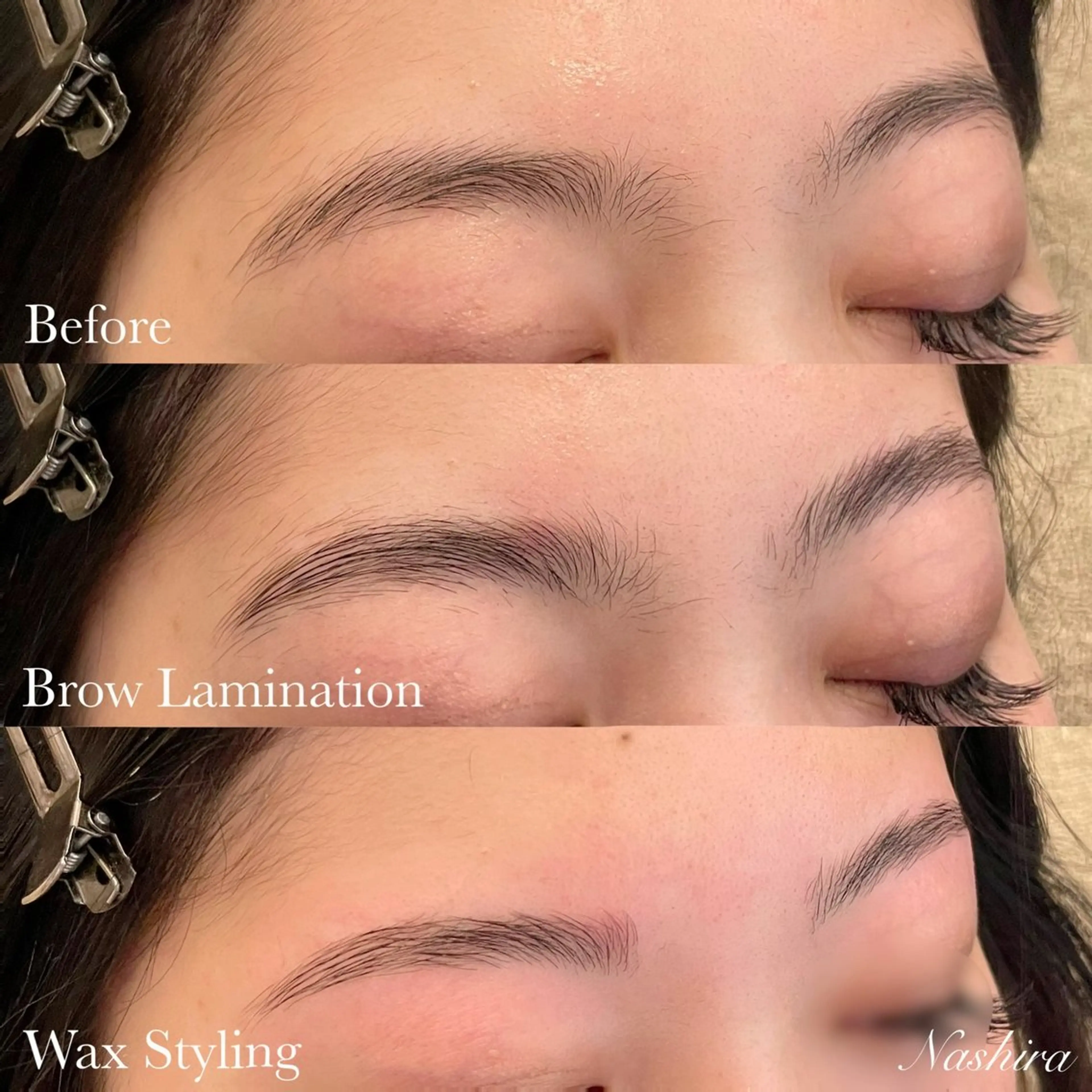 【アイブロウ】ブロウラミネーション＋美眉WAX　STYLING(パーマ＋WAX脱毛)の写真