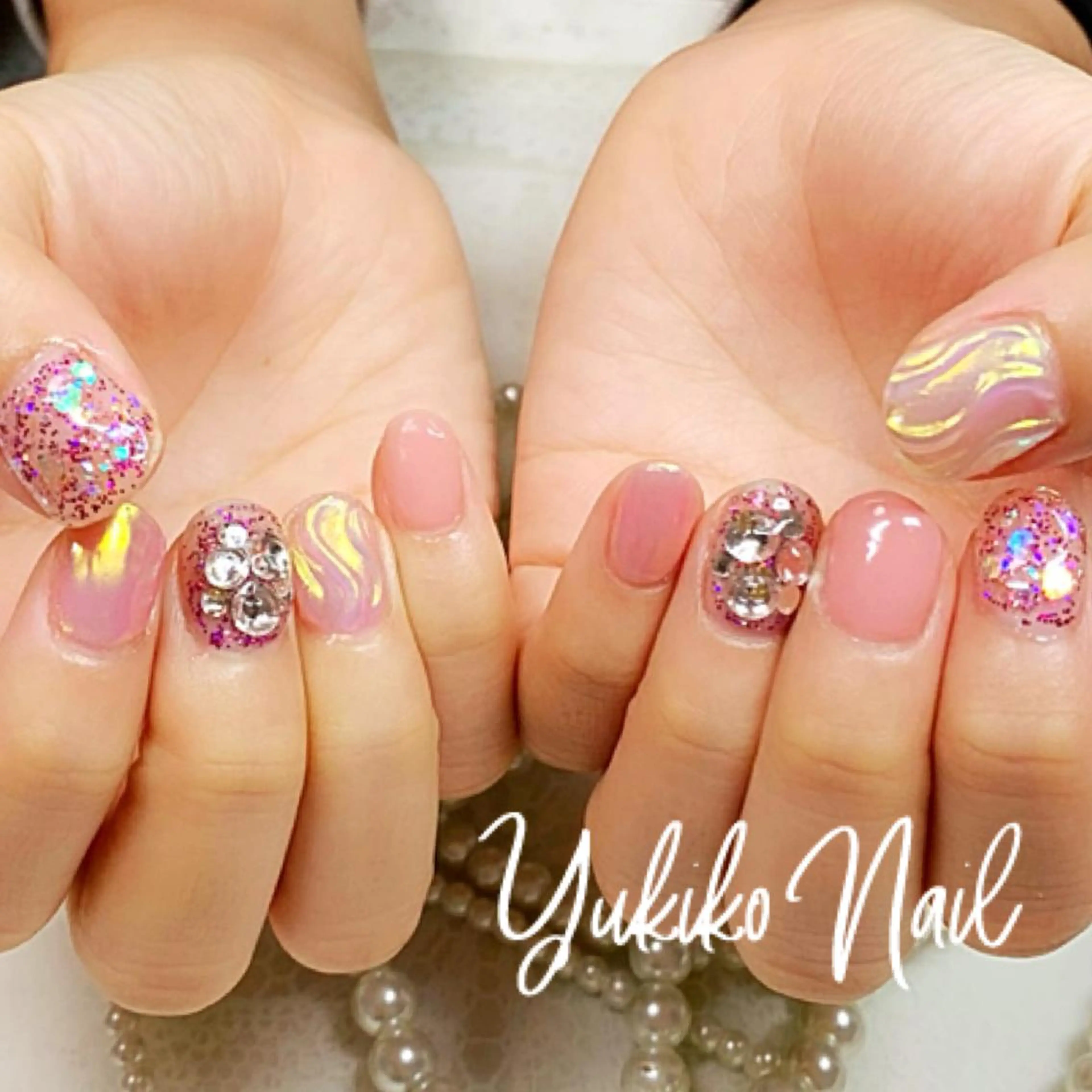 ネイル アートネイル 持ち込み ハンドネイル ユキコ ネイルのネイルデザイン