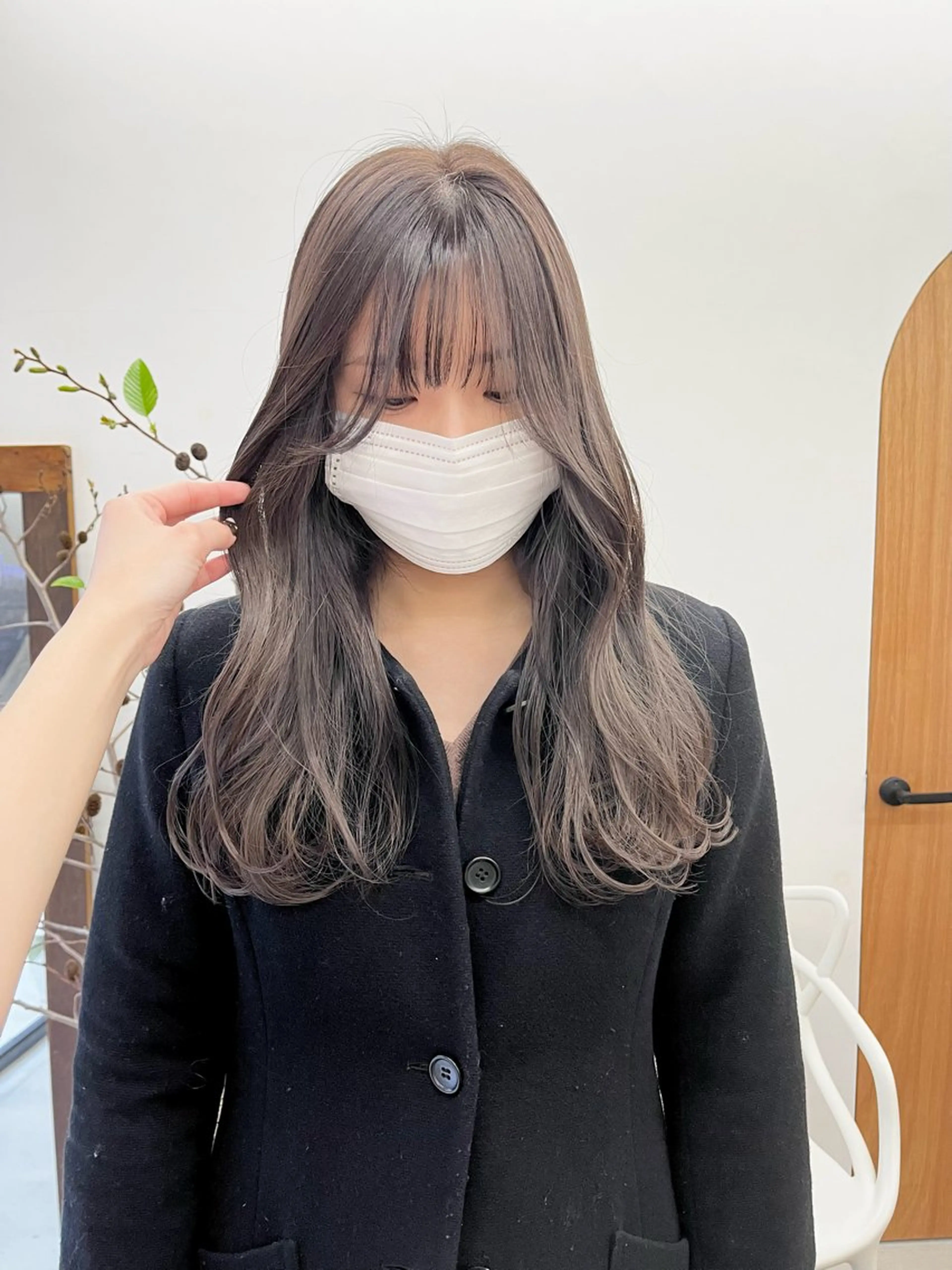 ロング カラー ヘアアレンジ ブリーチ ダブルカラー ブリーチなしカラー ena/ブリーチなし 透明感・レイヤー🎀のヘアスタイル