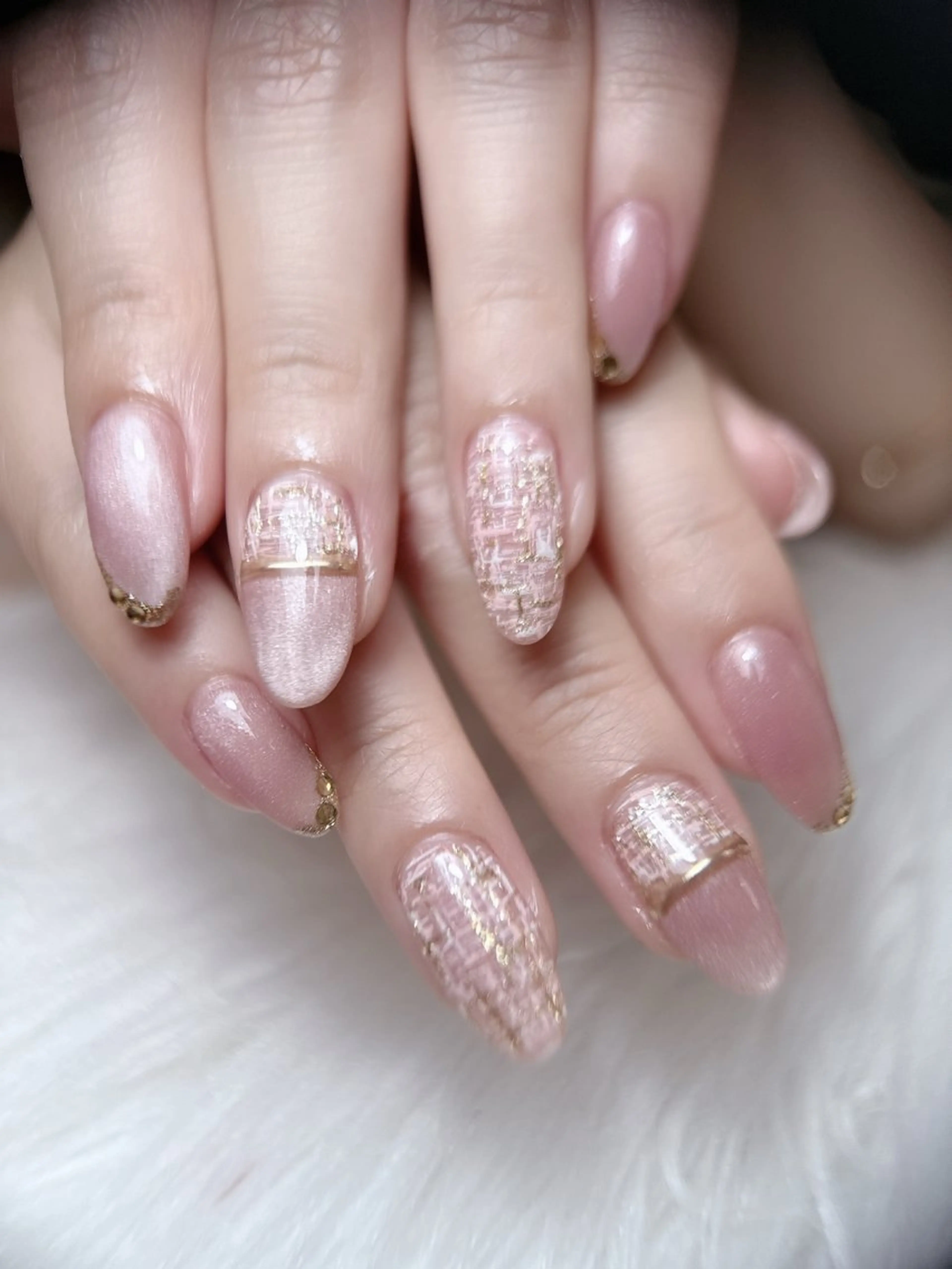 ネイル フレンチネイル グラデーション 韓国ネイル マグネットネイル ミラーネイル Vp ネイルのネイルデザイン