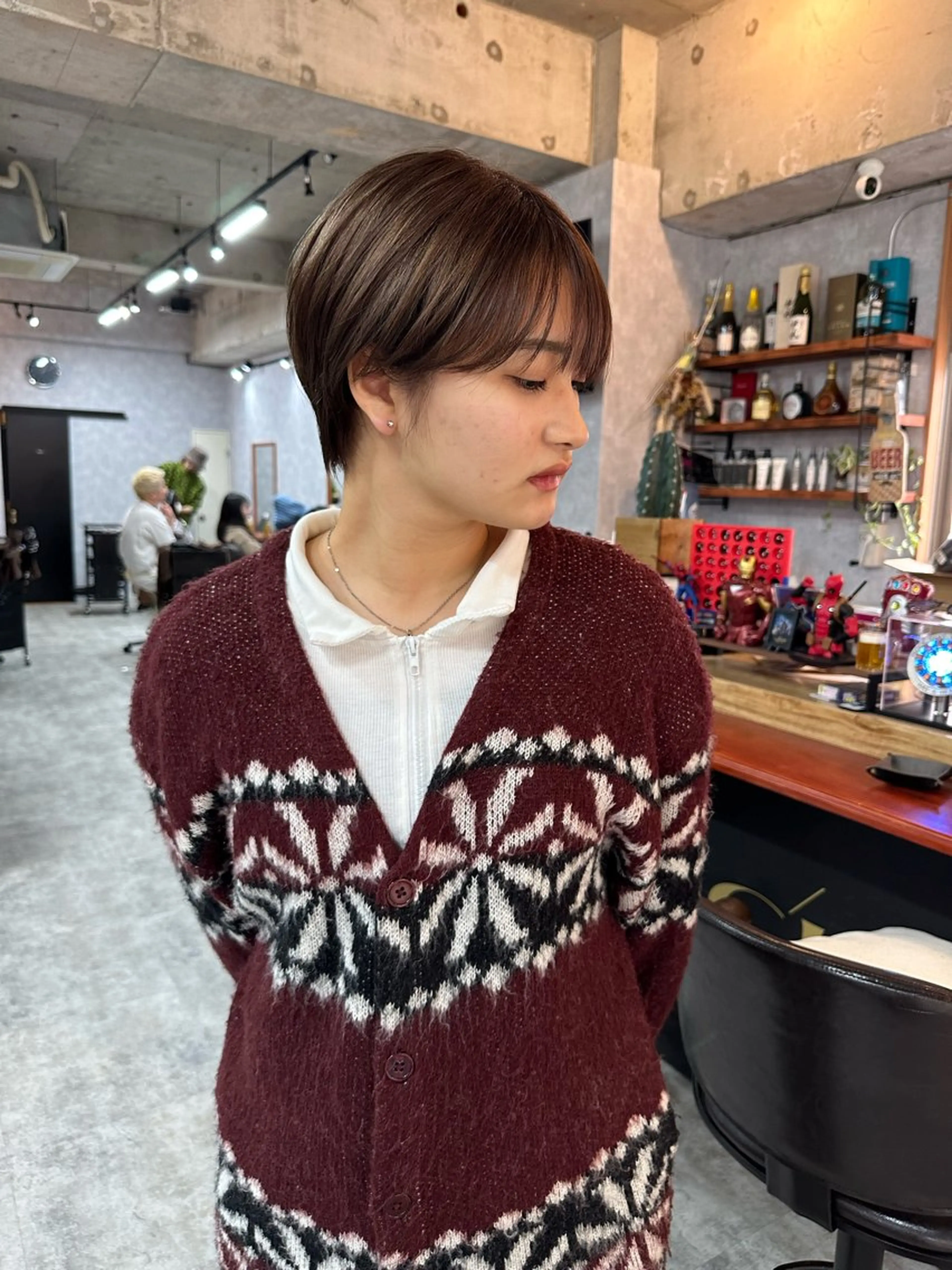 ショート 切りっぱなしボブ ショートボブ ハンサムショート 丸みショート ボブ モテ髪/ボブ/ショー ト/アダチフウトのヘアスタイル