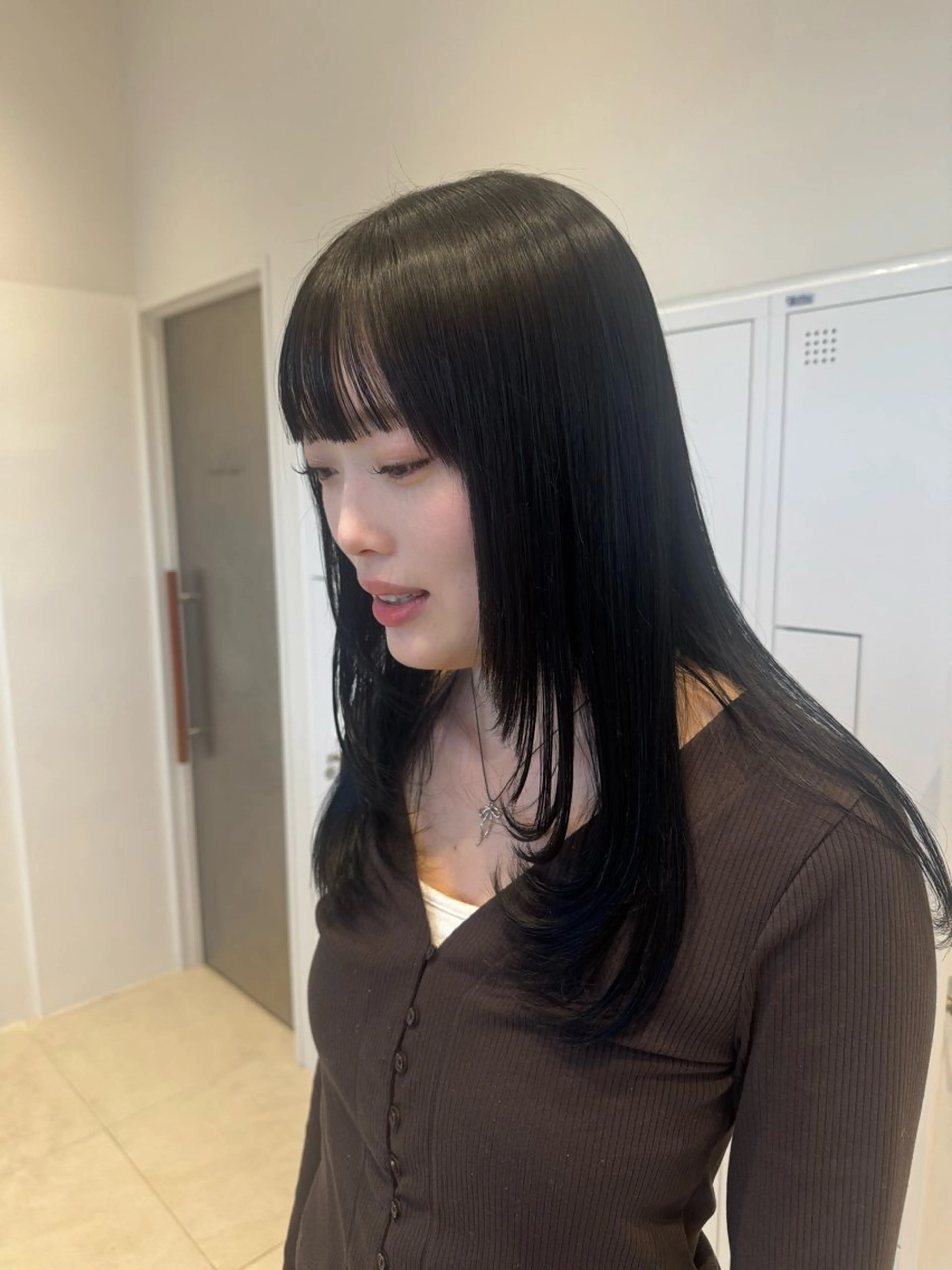 セミロング カラー レイヤーカット funa/京都河原町 /艶髪/暖色のヘアスタイル