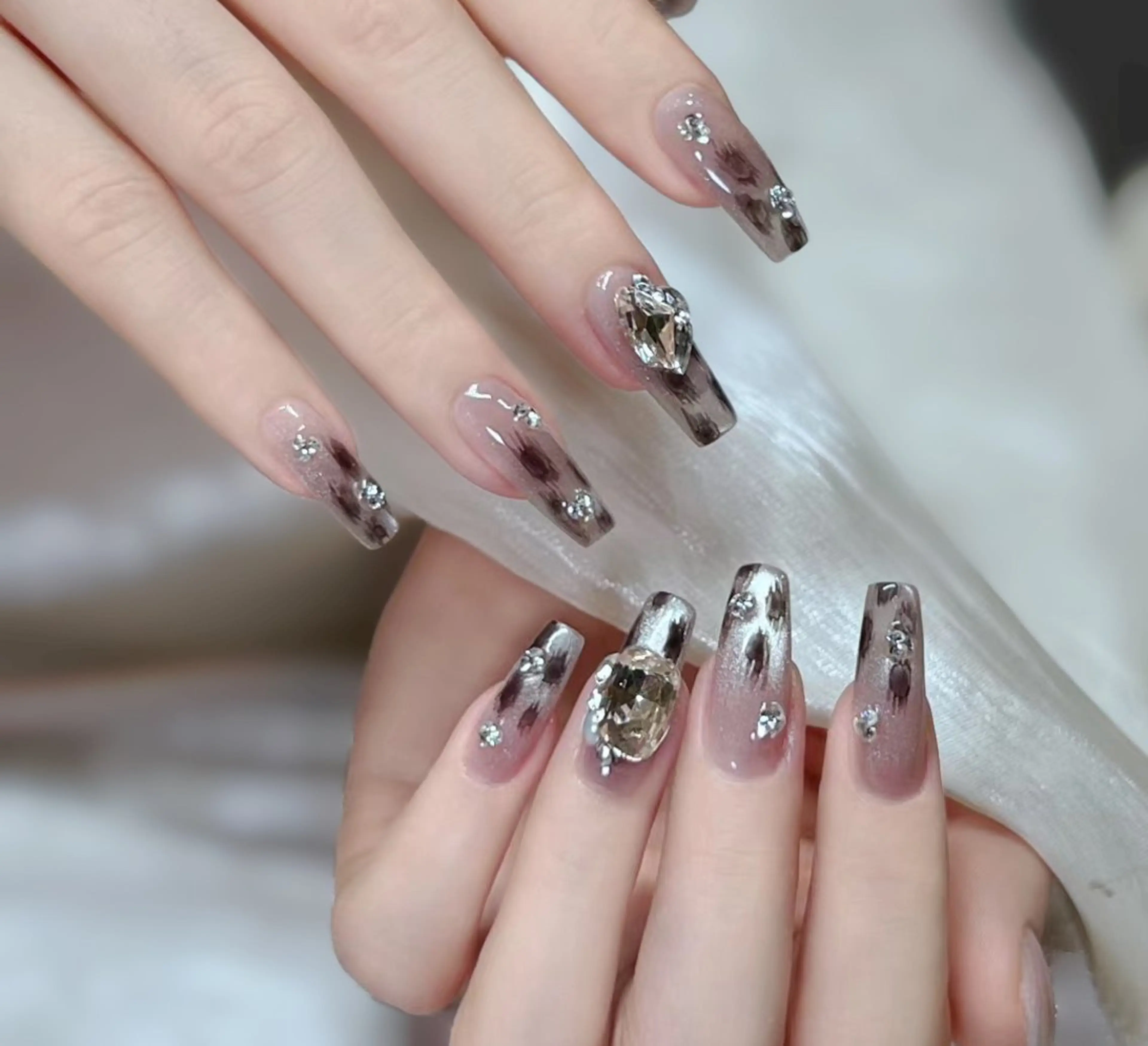 ネイル アートネイル チークネイル 長さ出し フレンチネイル ジェルネイル YK Beauty Salonのマツエク・マツパデザイン