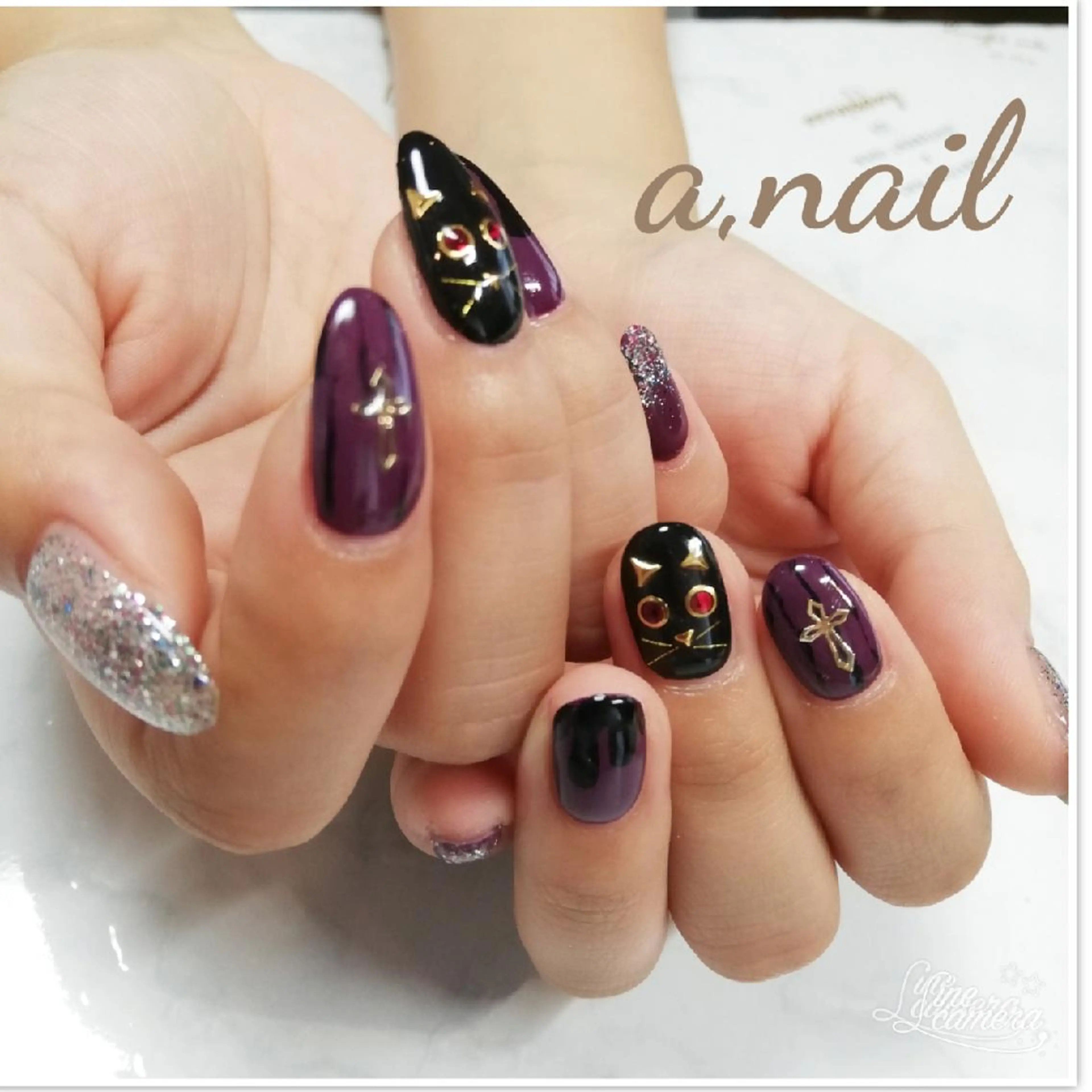 ネイル ハロウィン ハンドネイル ネイルサロン エーネイルのネイルデザイン