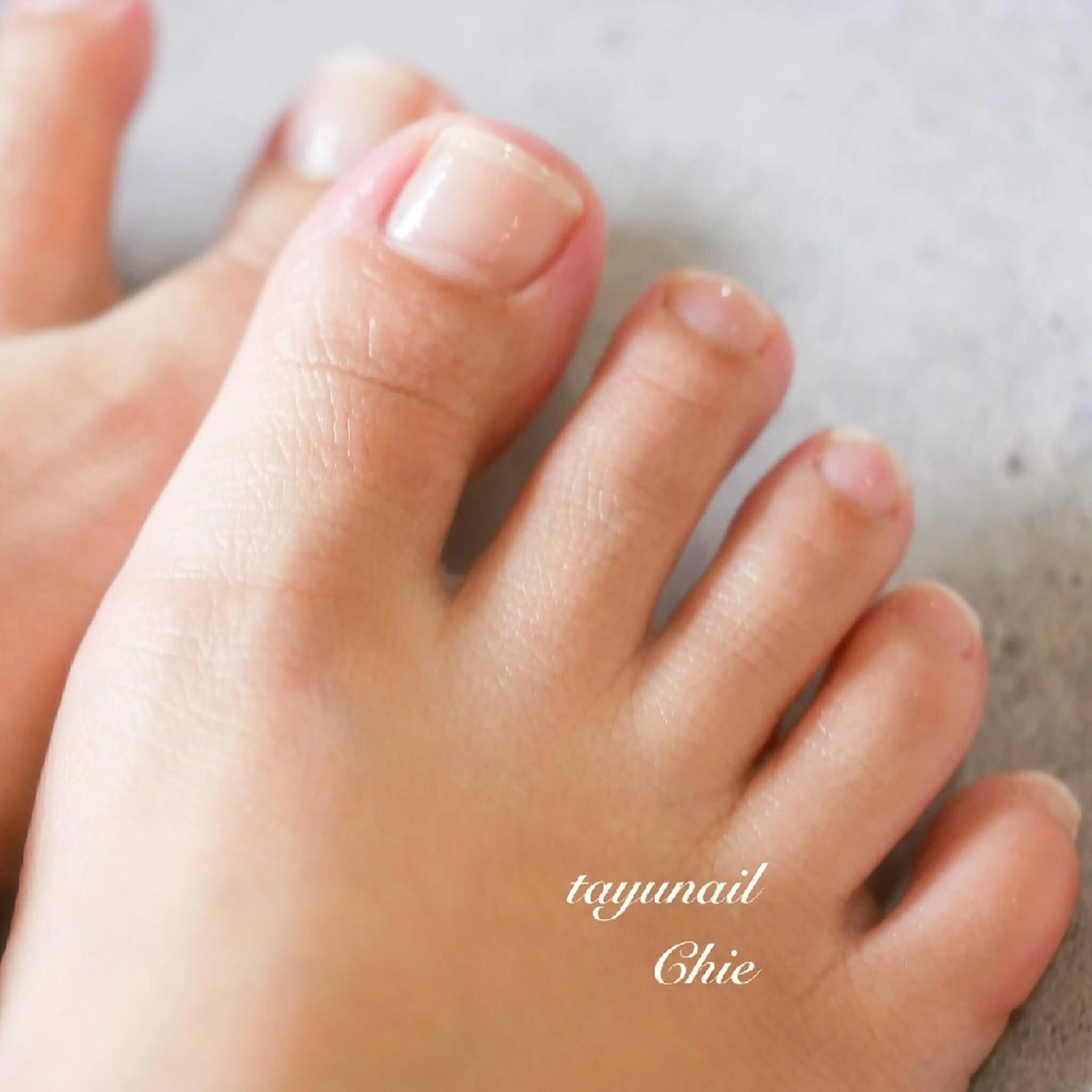 ネイル ブルー フットネイル ジェルネイル パラジェル ネイルサロン 【たゆnail】のネイルデザイン