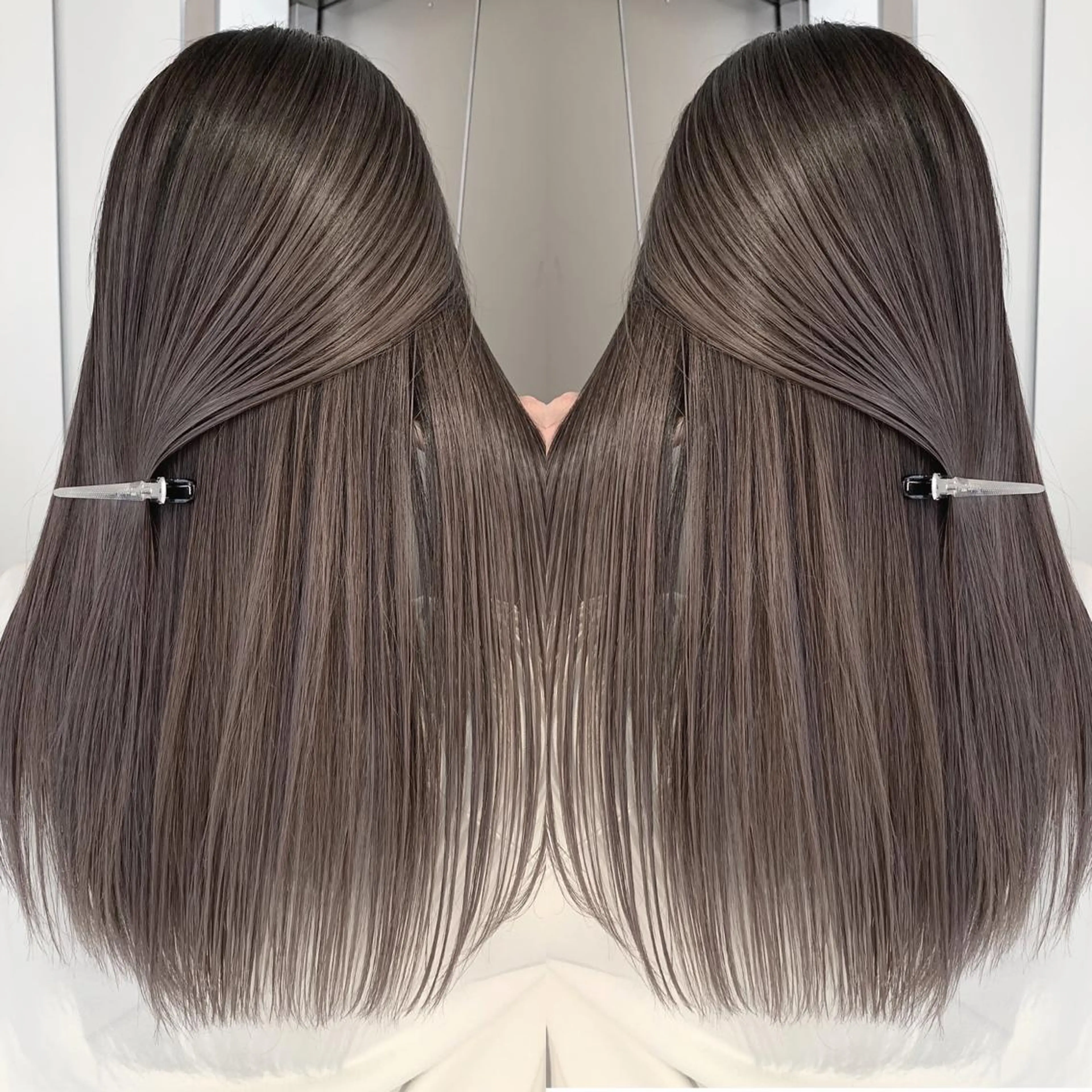 ロング カラー ベージュカラー グラデーションカラー ハイライトカラー くせ毛 外国人風カラー 阿部 圭悟のヘアスタイル