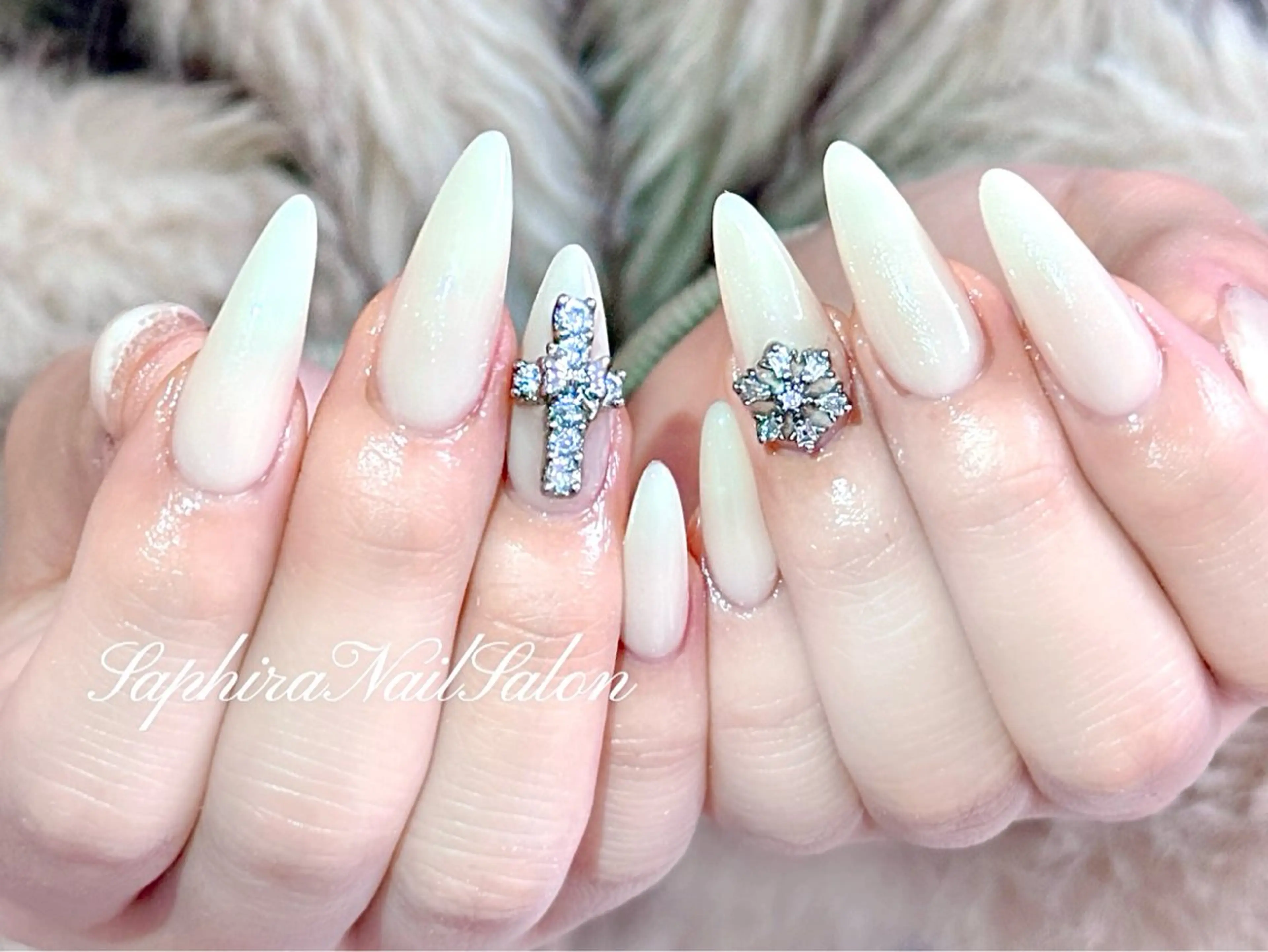 カラー ハンドネイル Saphiraネイル サロン錦糸町のネイルデザイン