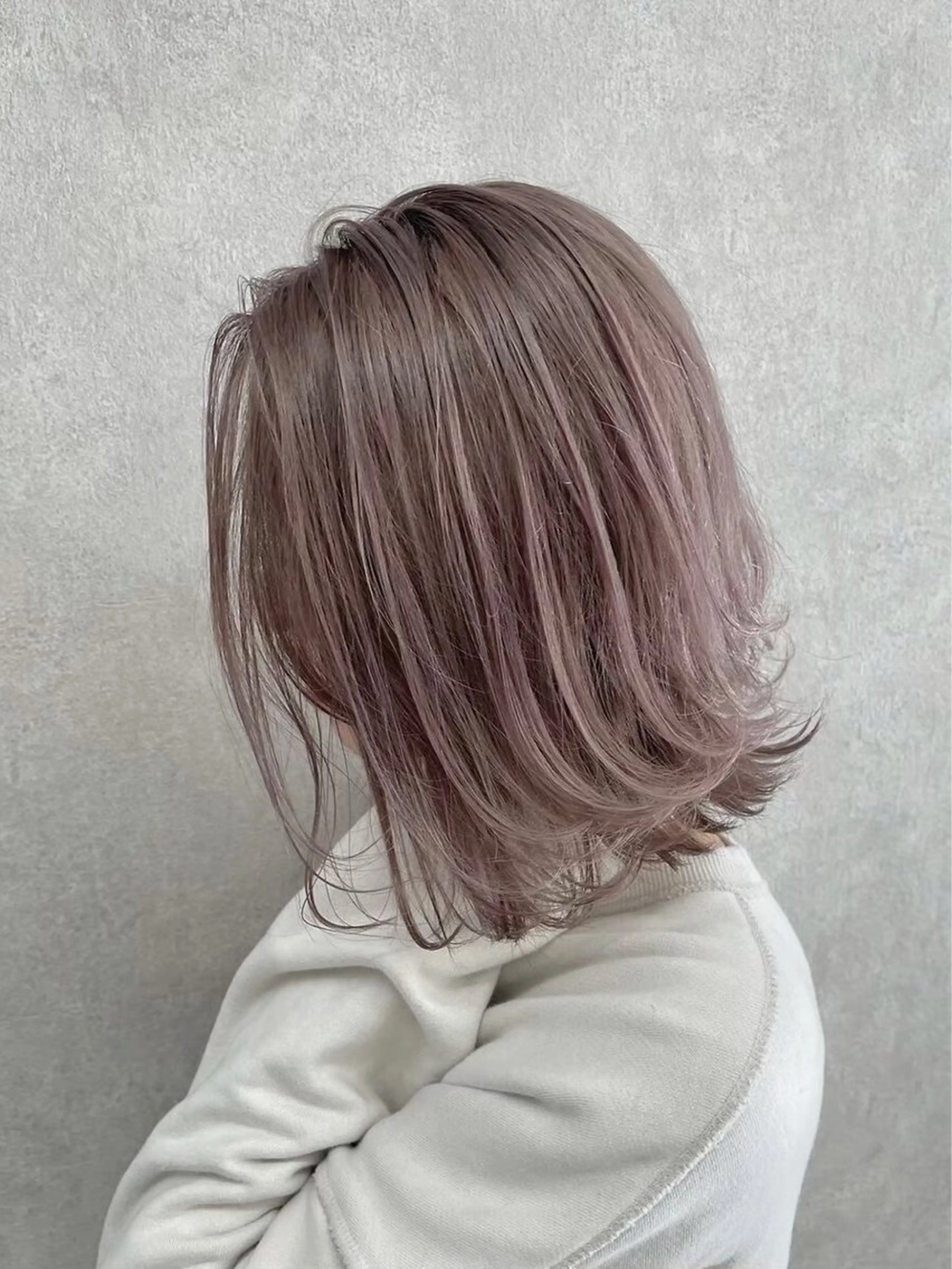 ミディアム カラー パーマ 江坂エリア最安値◎ ブリーチ*土田のヘアスタイル