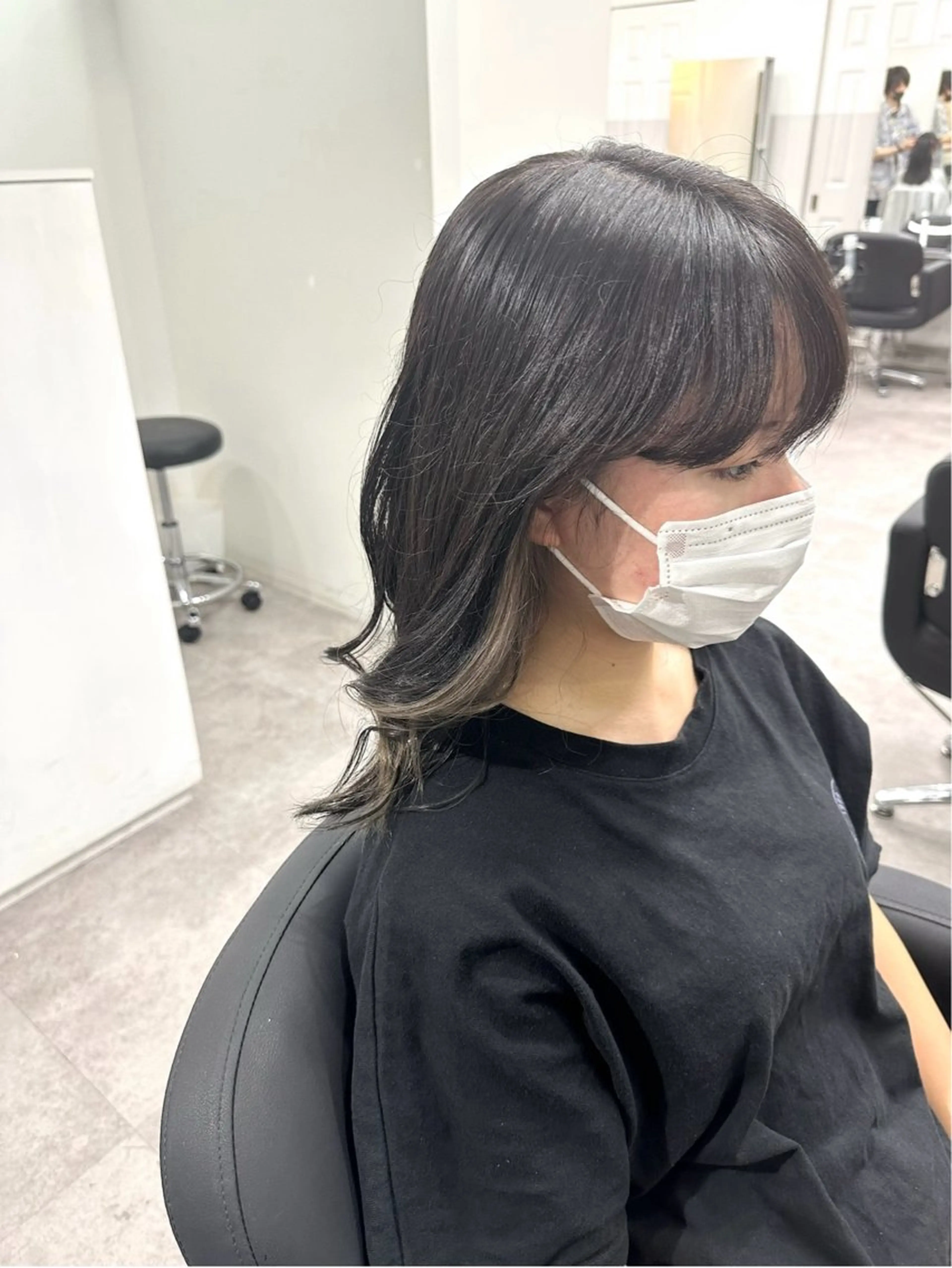 ミディアム 🫧とぅるん艶髪🫧 透明感カラー×猿渡のヘアスタイル