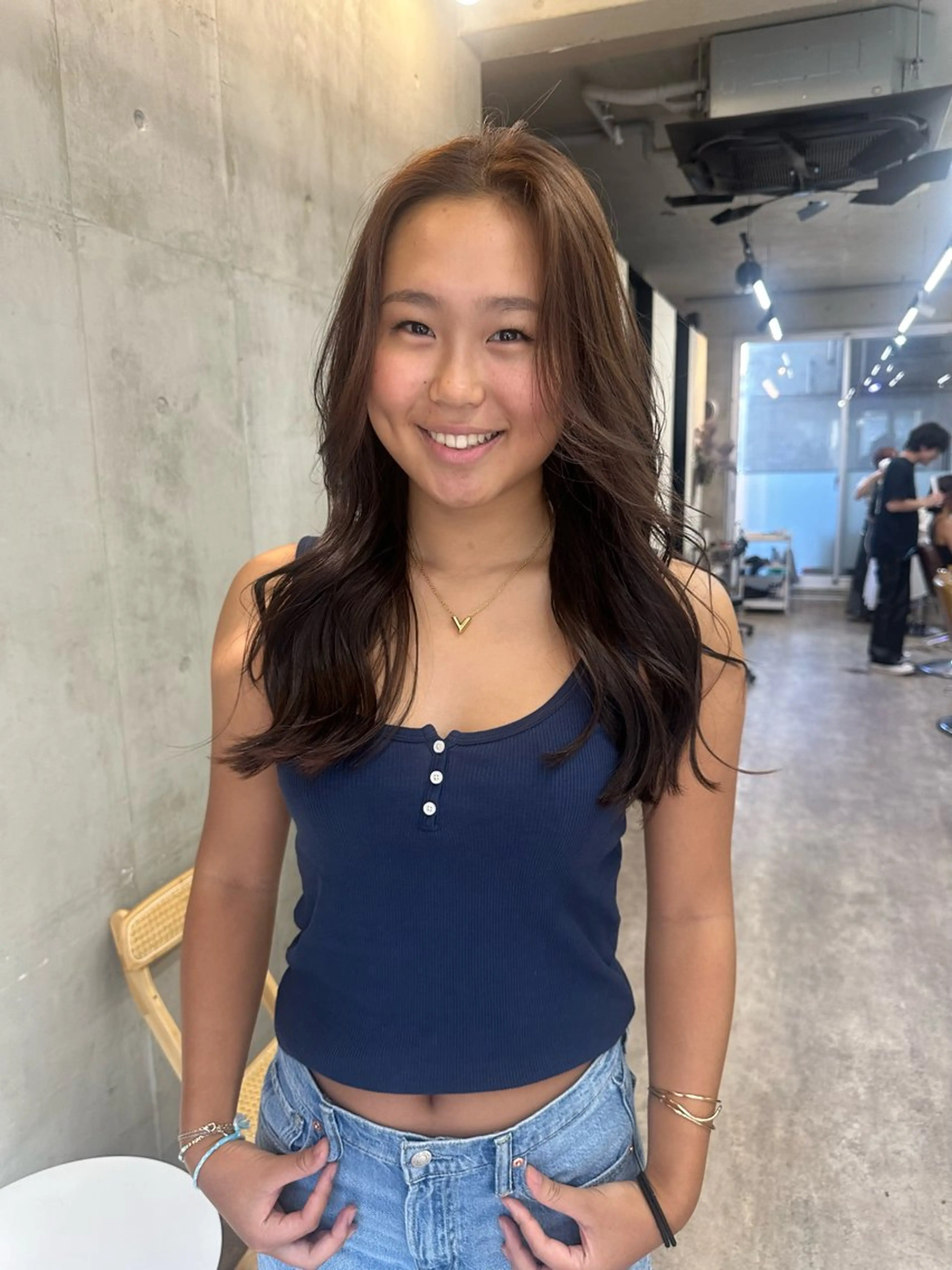 ロング カラー ベージュカラー ブリーチ ブラウンカラー ケアブリーチ グレージュ カット カットモデル募集中 ／HARUKA🎀のヘアスタイル