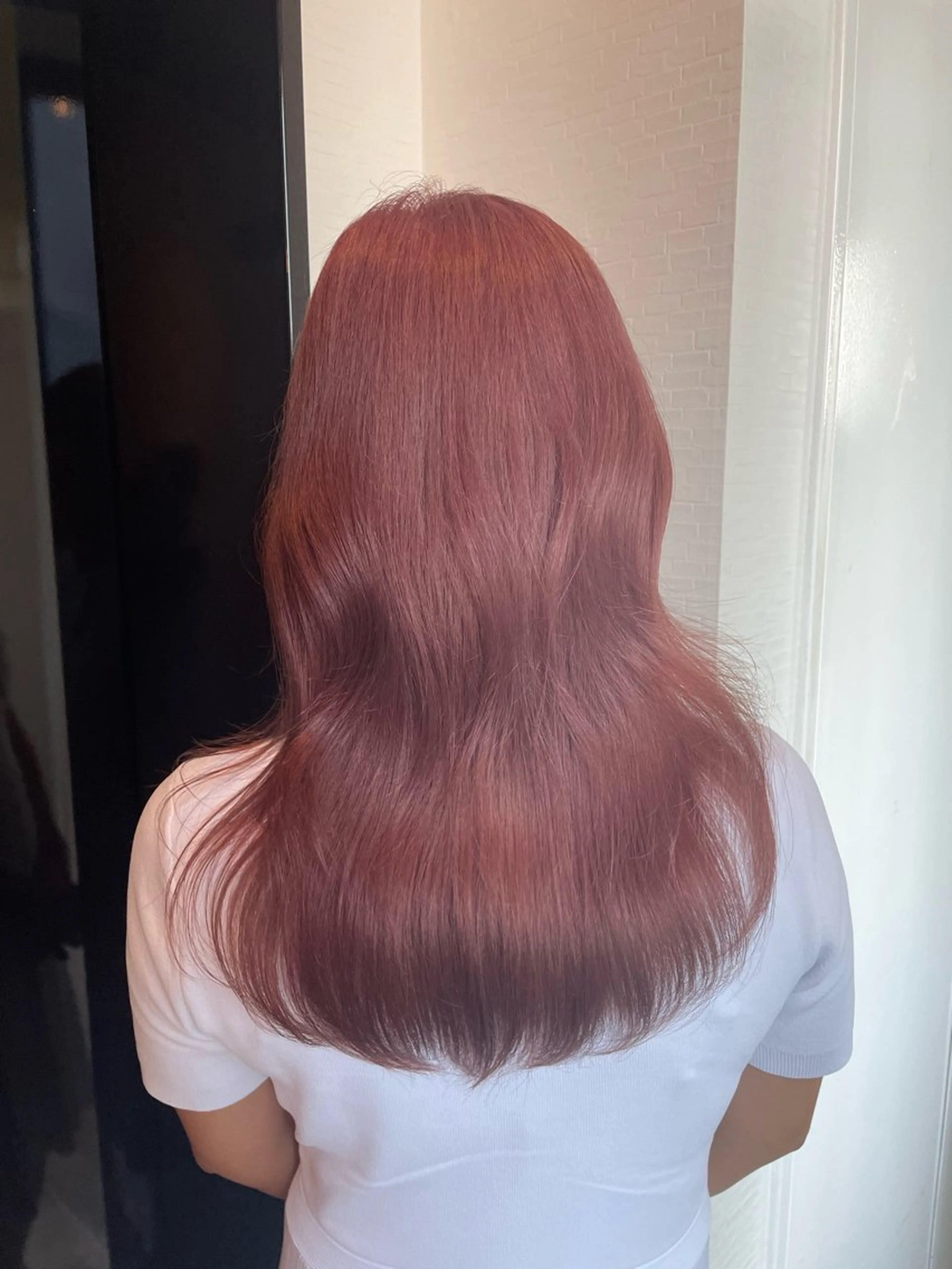 ロング カラー ベージュカラー ピンクカラー ピンクベージュ ヘアカラー Ammi hair所属・YUI/ ブリーチカラー🌷のヘアスタイル