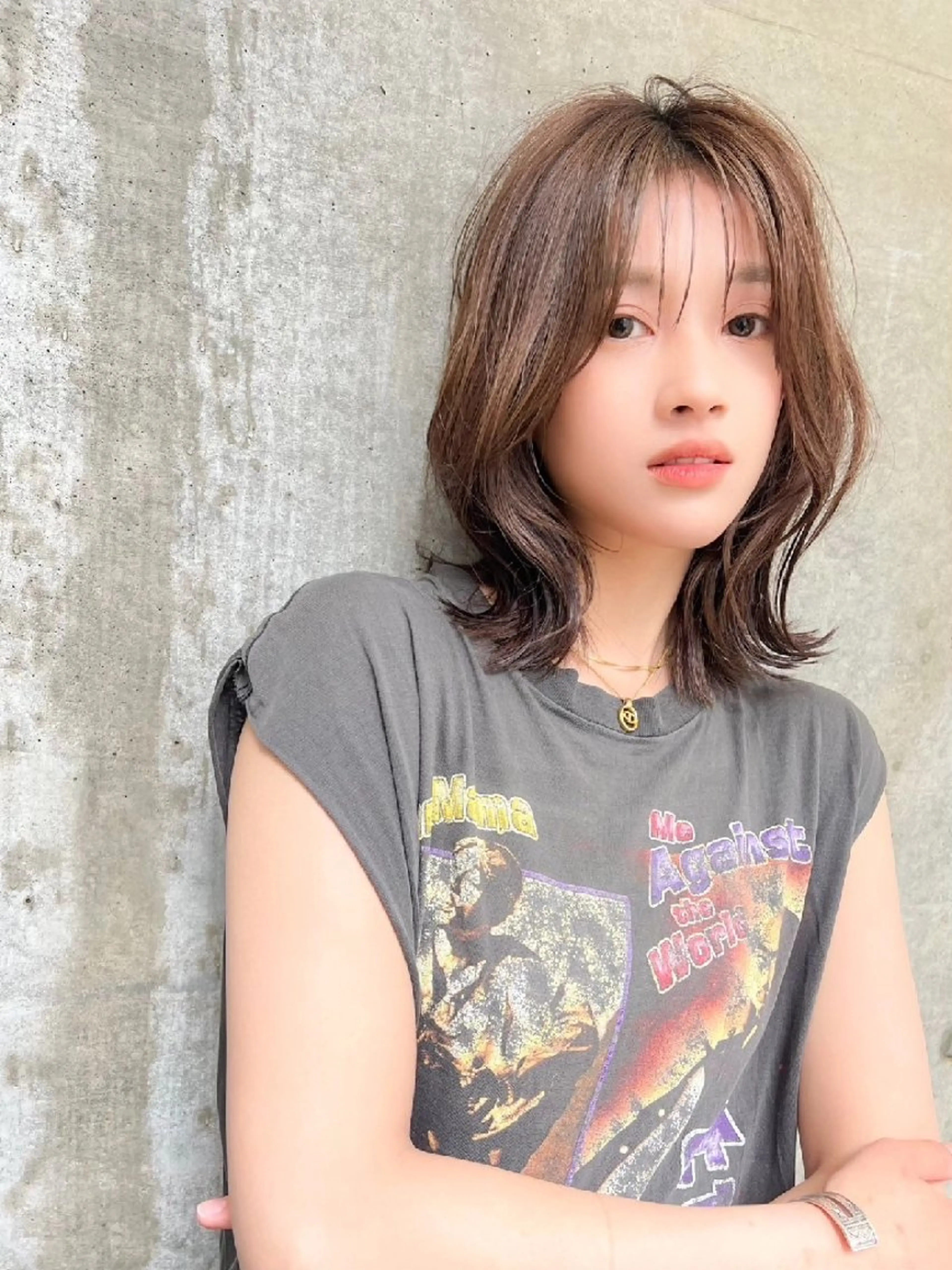ミディアム カラー 【毛流れヘア】 人気No.1/ユウキのヘアスタイル