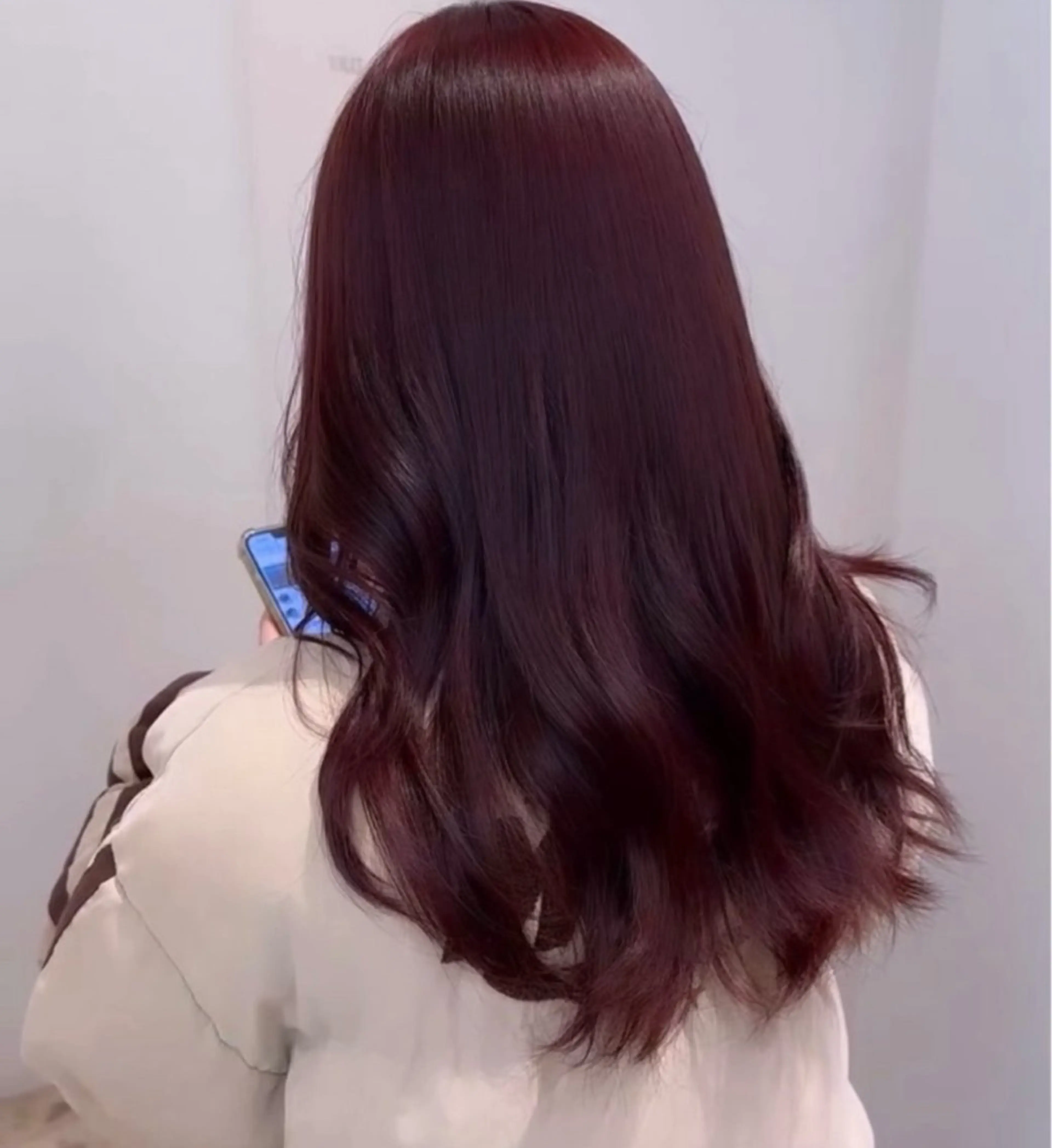 カラー 透明感カラー レッドカラー 髪質改善/レイヤー/ 透明感カラー/桃谷翼のヘアスタイル