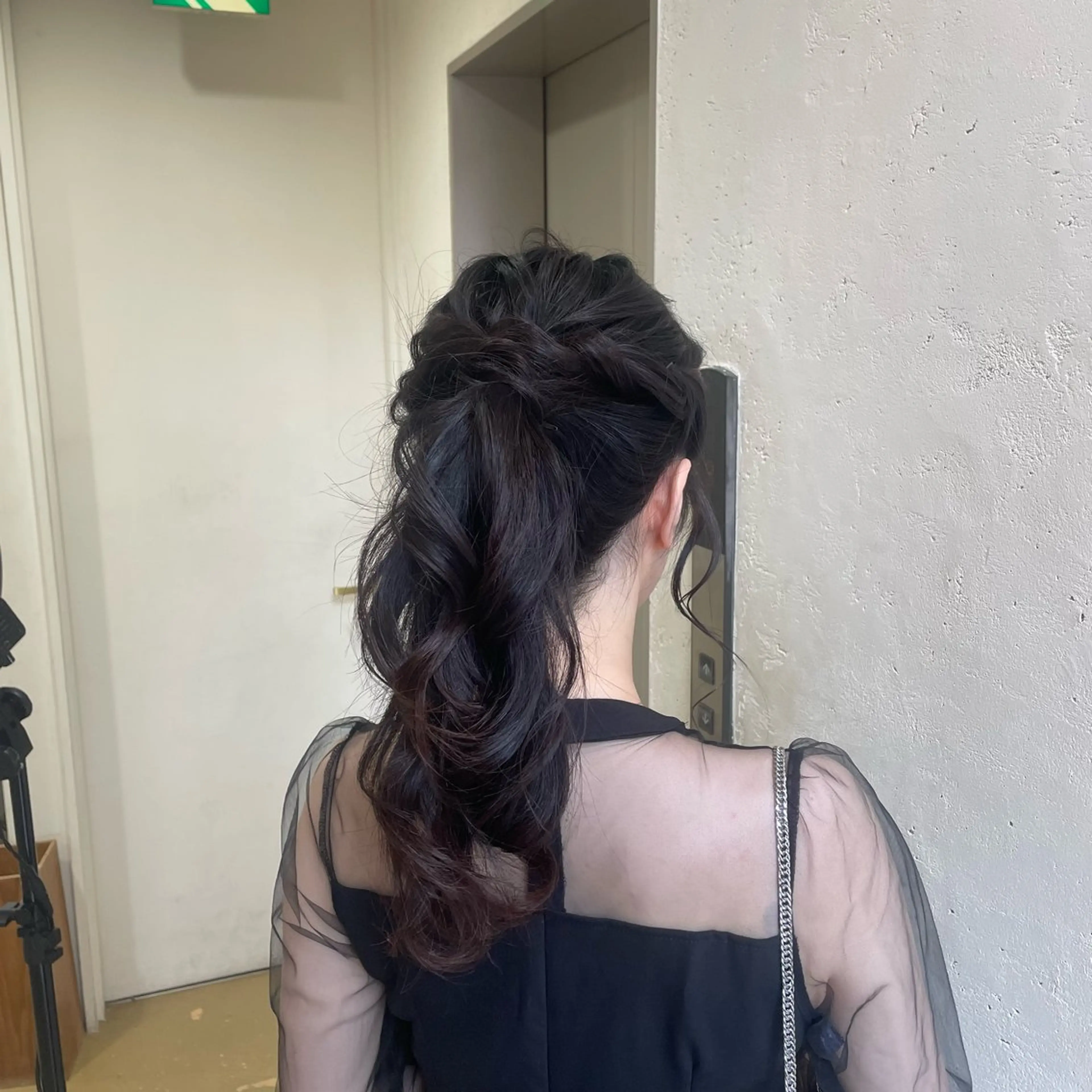 ヘアアレンジ ポニーテール ヘアセット 縮毛矯正ヘアアレンジ 🌸三輪知優🌸のヘアスタイル