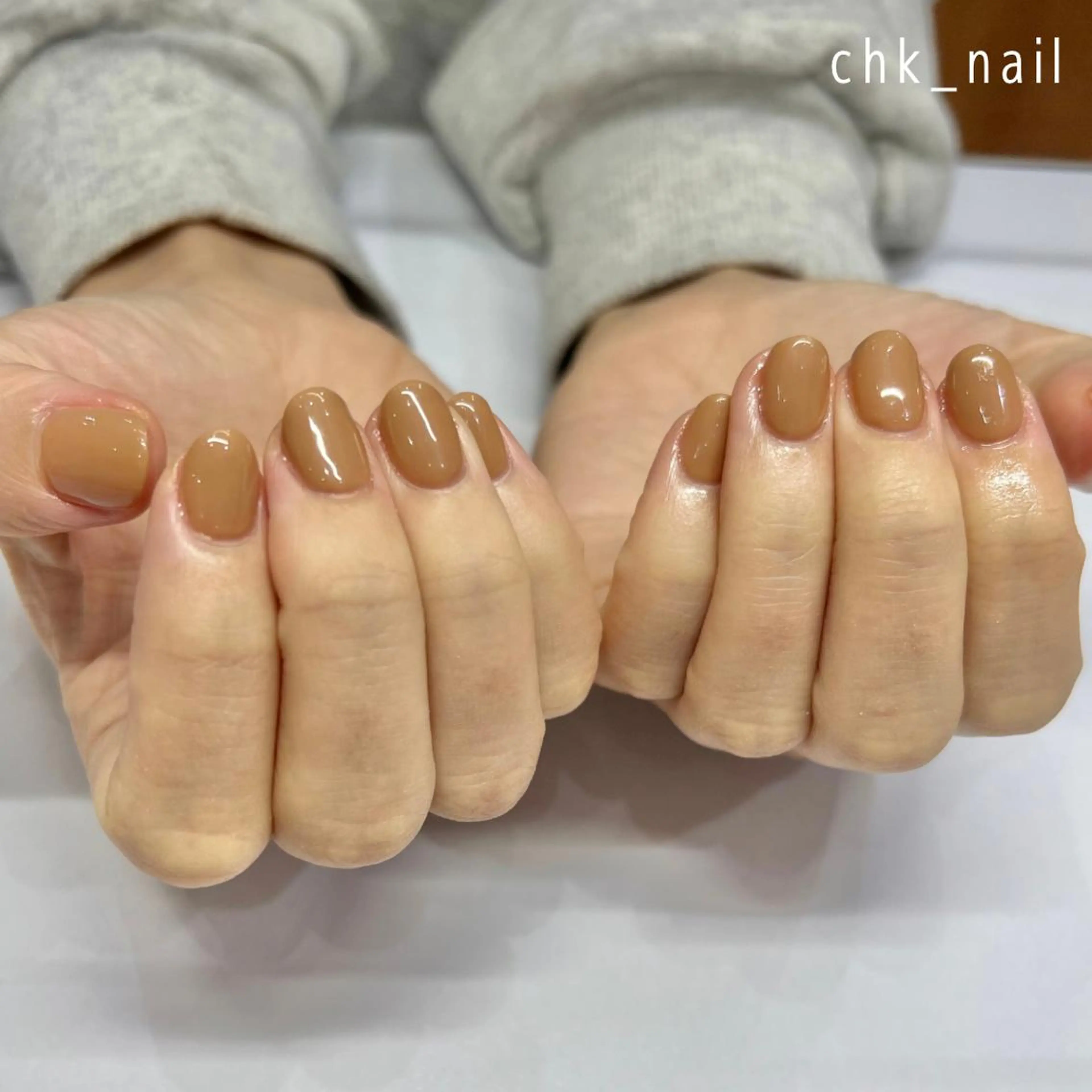 ネイル ワンカラーネイル ハンドネイル takahashi chikaのネイルデザイン