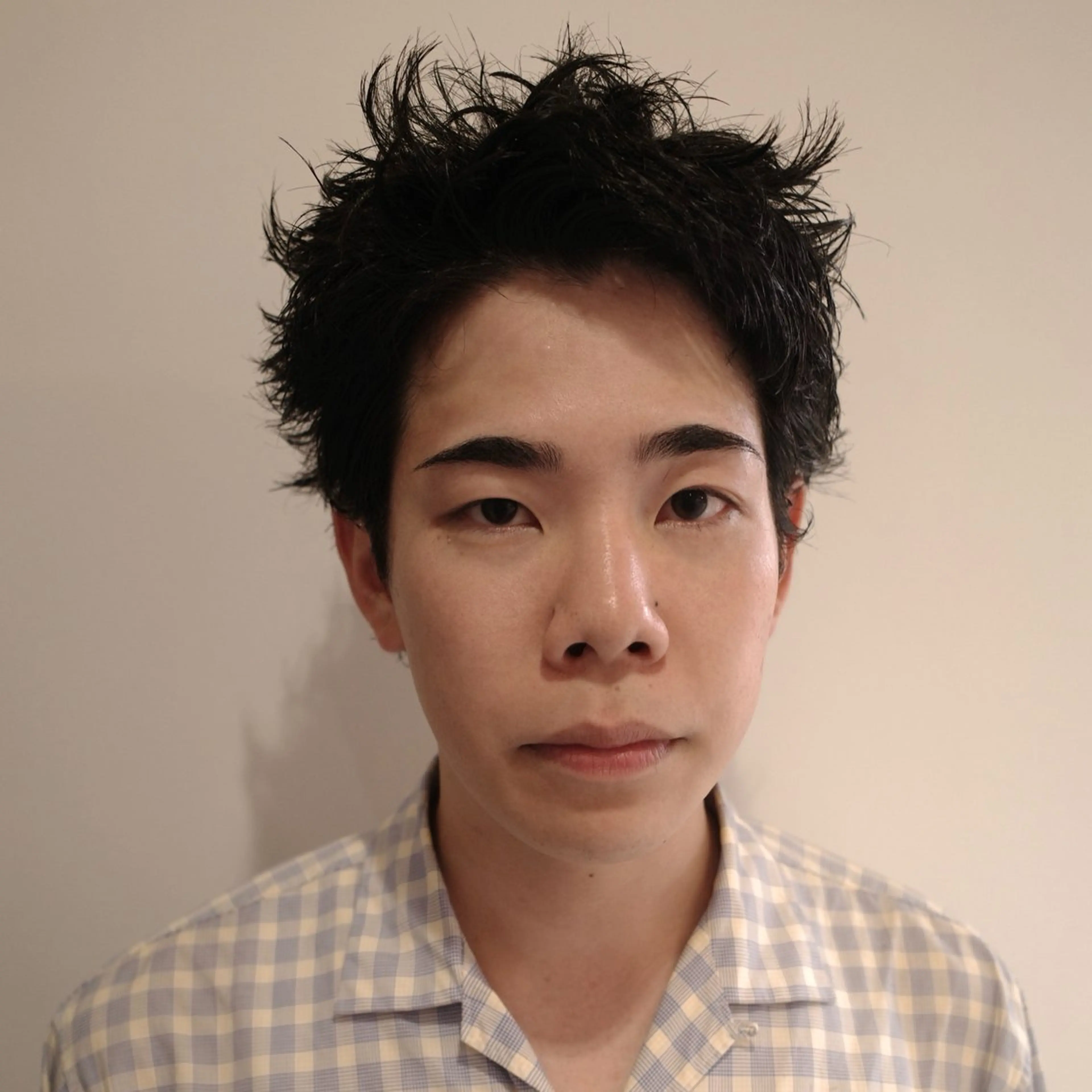 メンズ センターパート マッシュ メンズパーマ メンズショート スパイキーショート カット パーマ 🔥ショート特化 masaki🔥のヘアスタイル