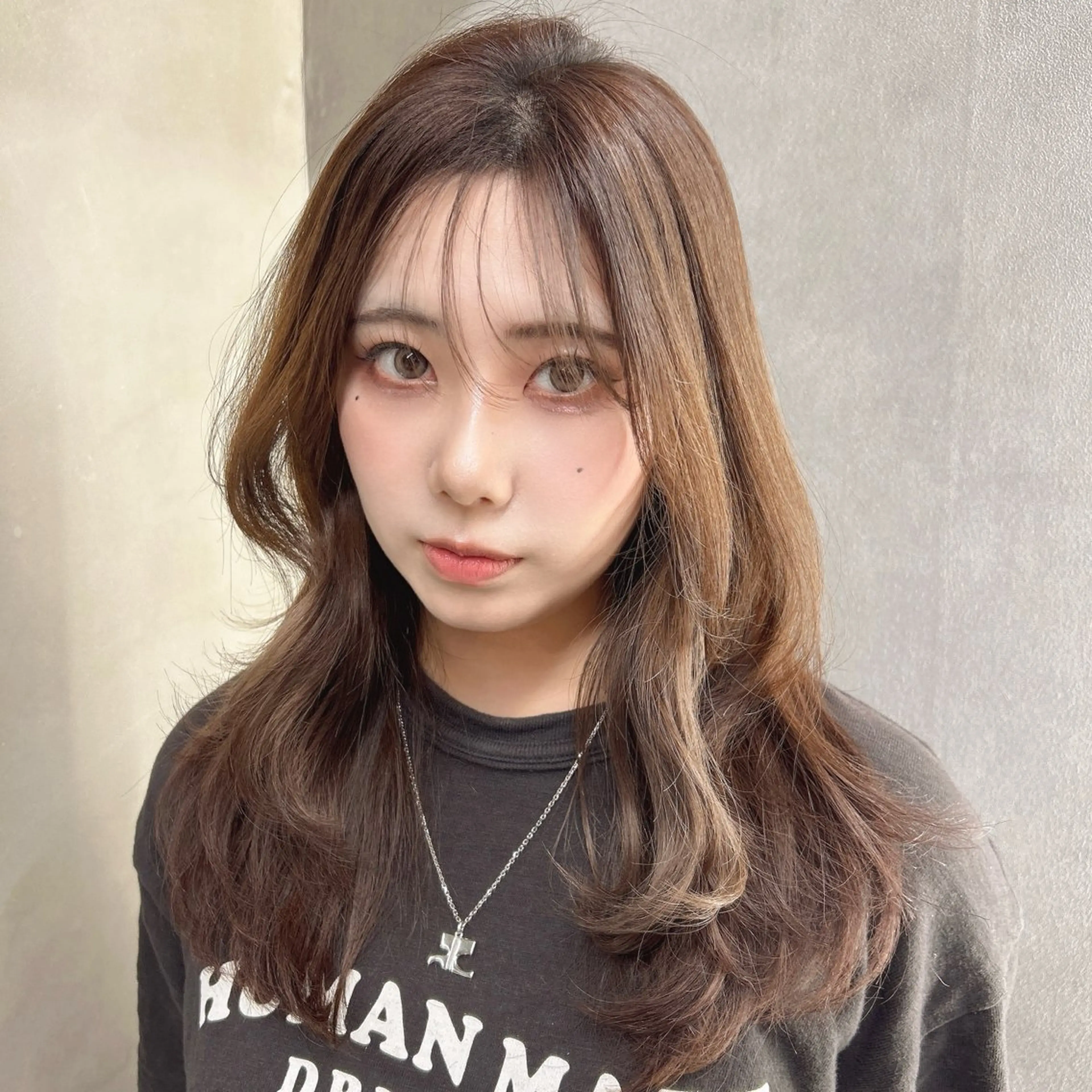 ロング カット ヘアカラー トリートメント 阿倍野/髪質改善 /縮毛矯正/坪田幸広のヘアスタイル