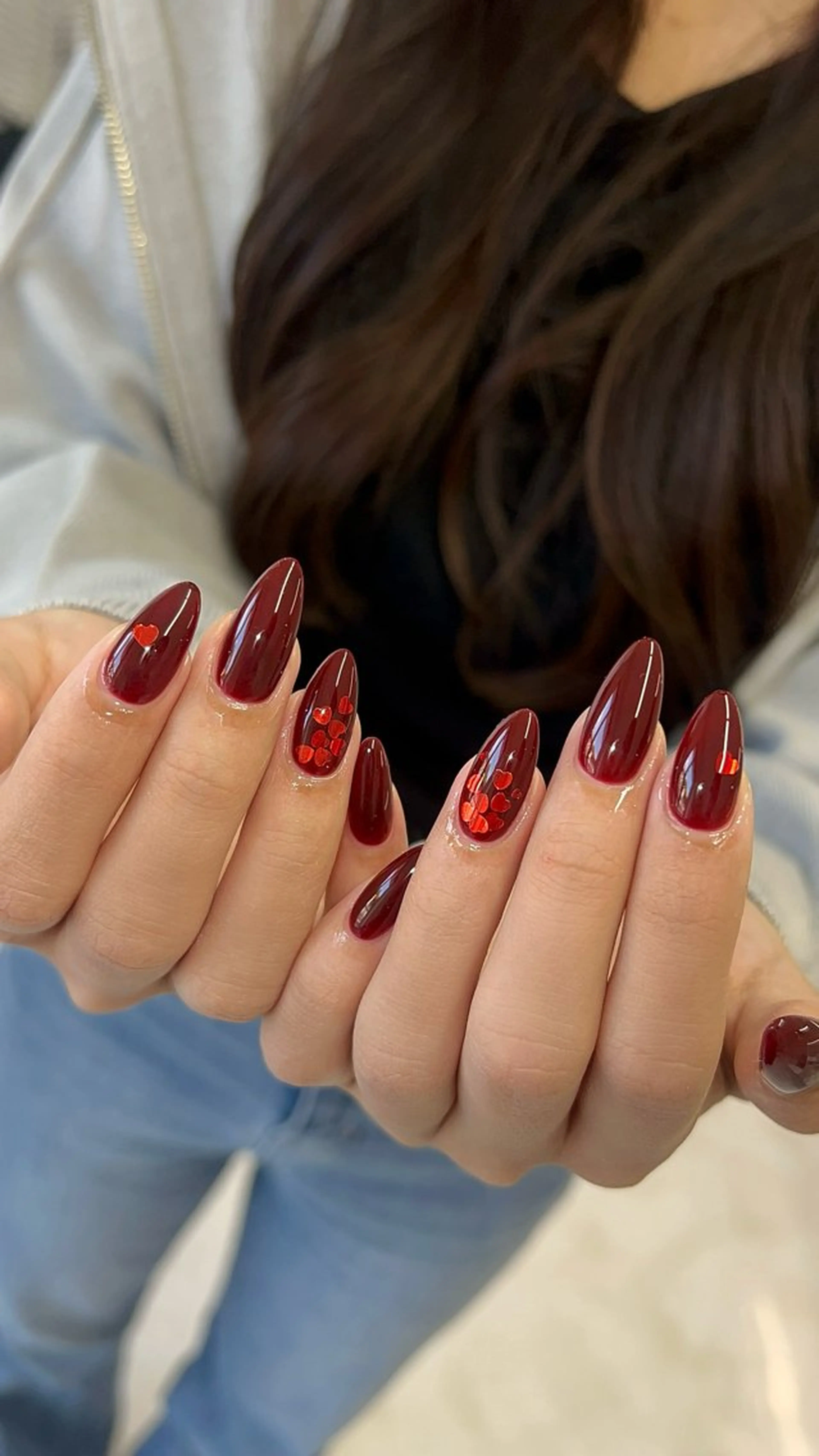 ネイル ボルドー ハンドネイル LAVISH kahoのネイルデザイン