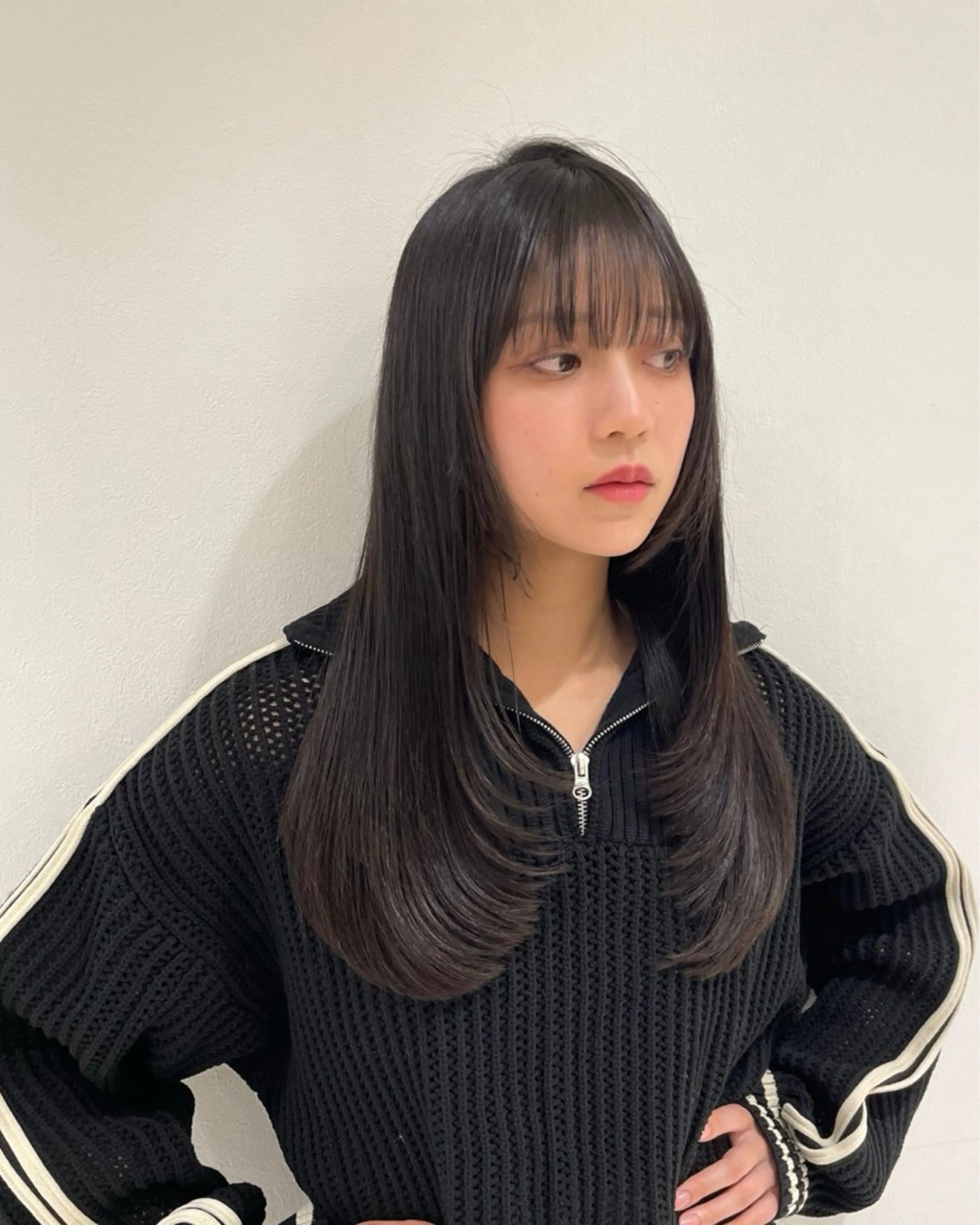 セミロング 映える顔まわり/前髪 特化 💗 ユキマのヘアスタイル