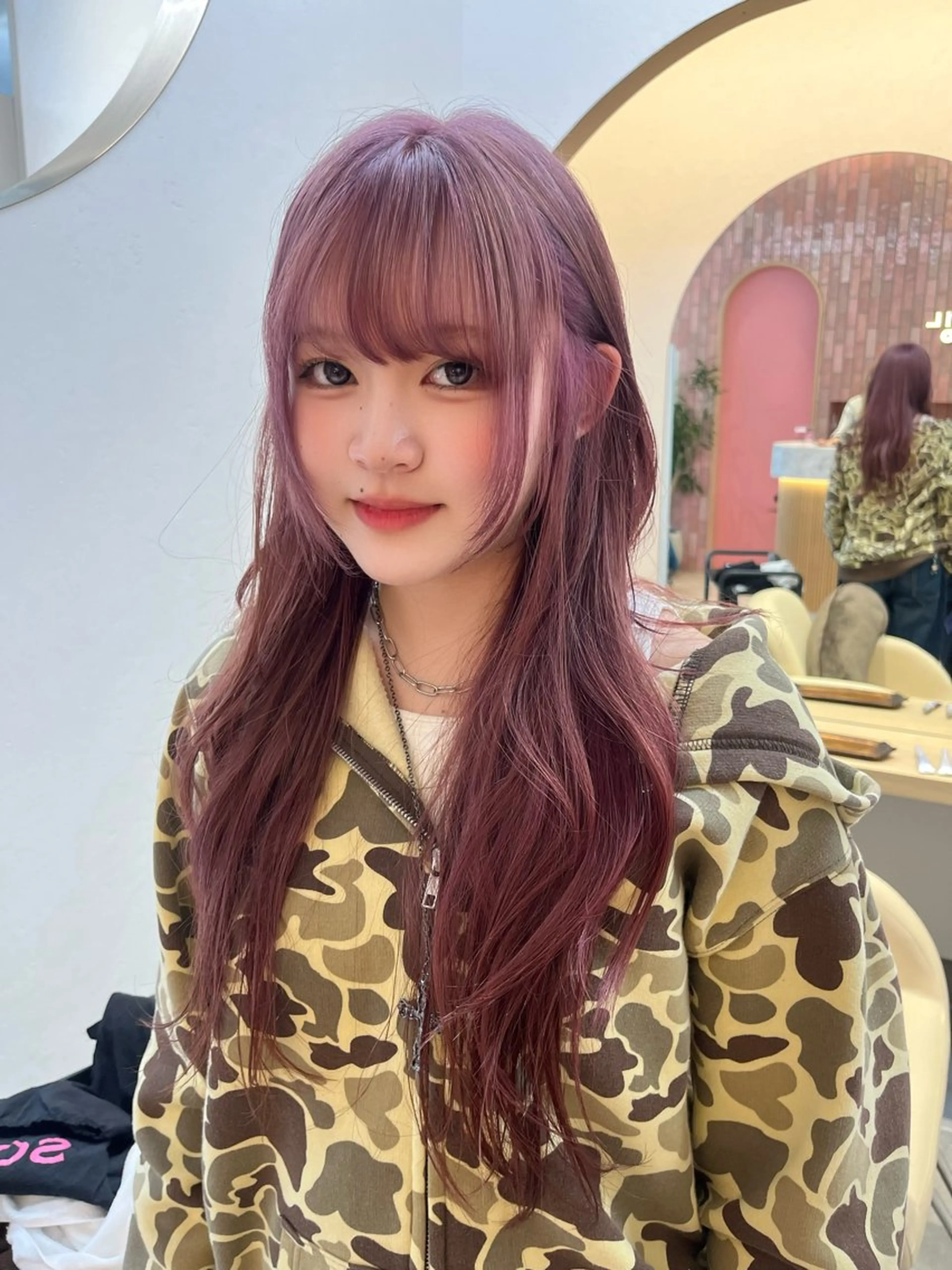 ロング カラー 柔らかい艶暖色 レイヤー🫧姫汝のヘアスタイル