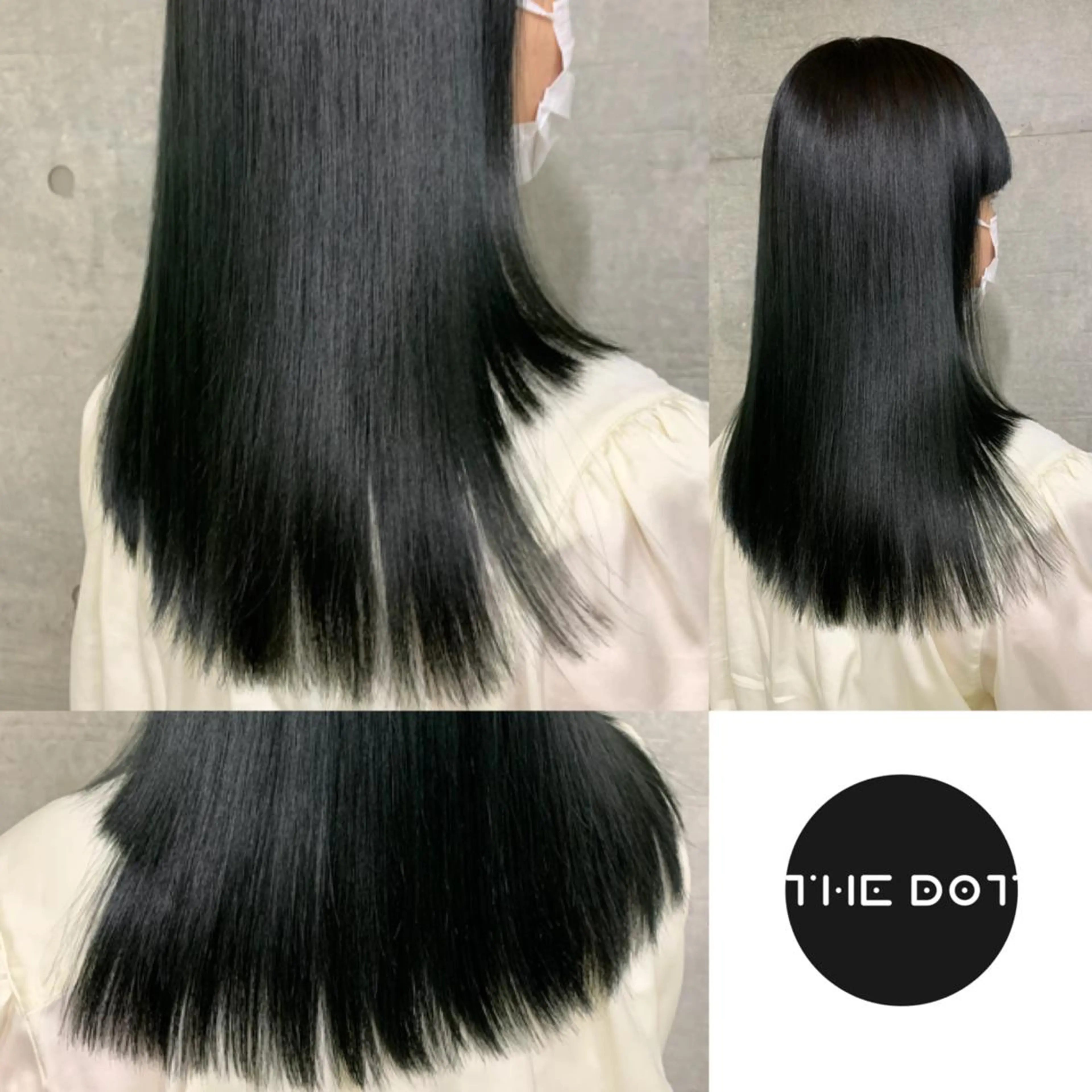 ロング カラー メンズ メンズブリーチ 黒髪 ブリーチ ダークグリーン ブリーチなしカラー ヘアカラー トリートメント THE./ブリーチ 透感カラー/髪質改善のヘアスタイル