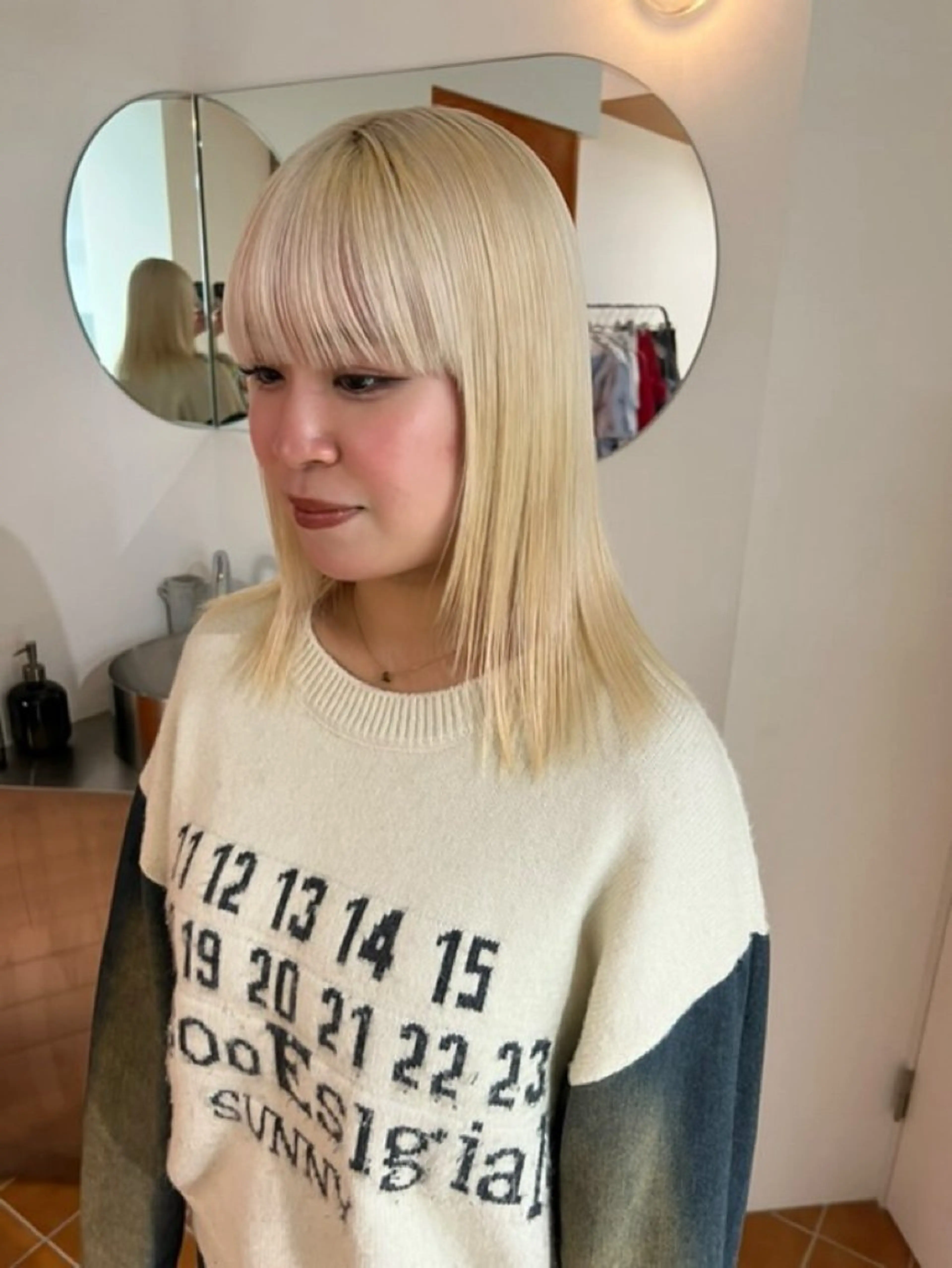 ミディアム カラー 🪐レイヤー/抜け感 カラー/加野彩果🪐のヘアスタイル