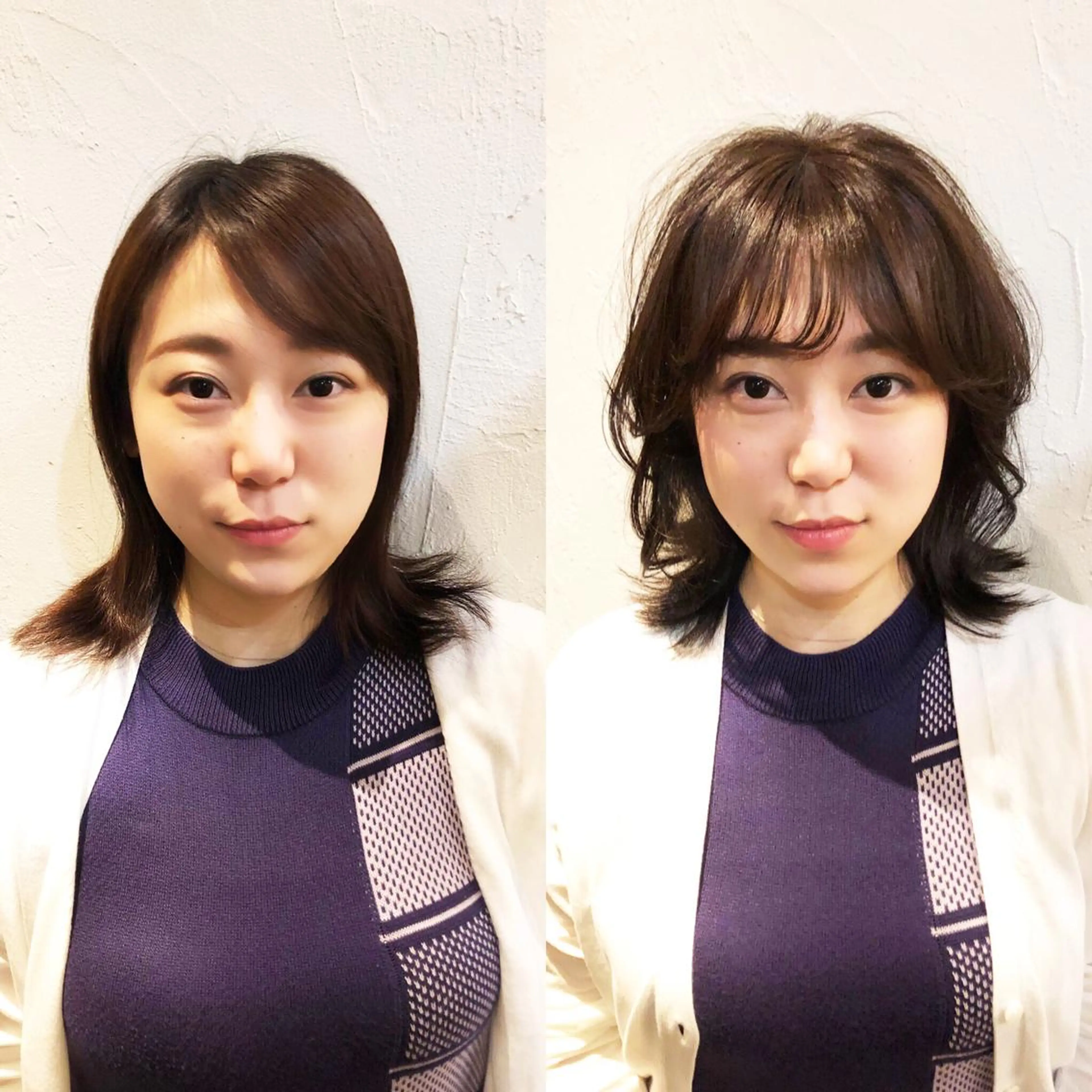 ミディアム 髪質改善縮毛矯正 専門店のヘアスタイル