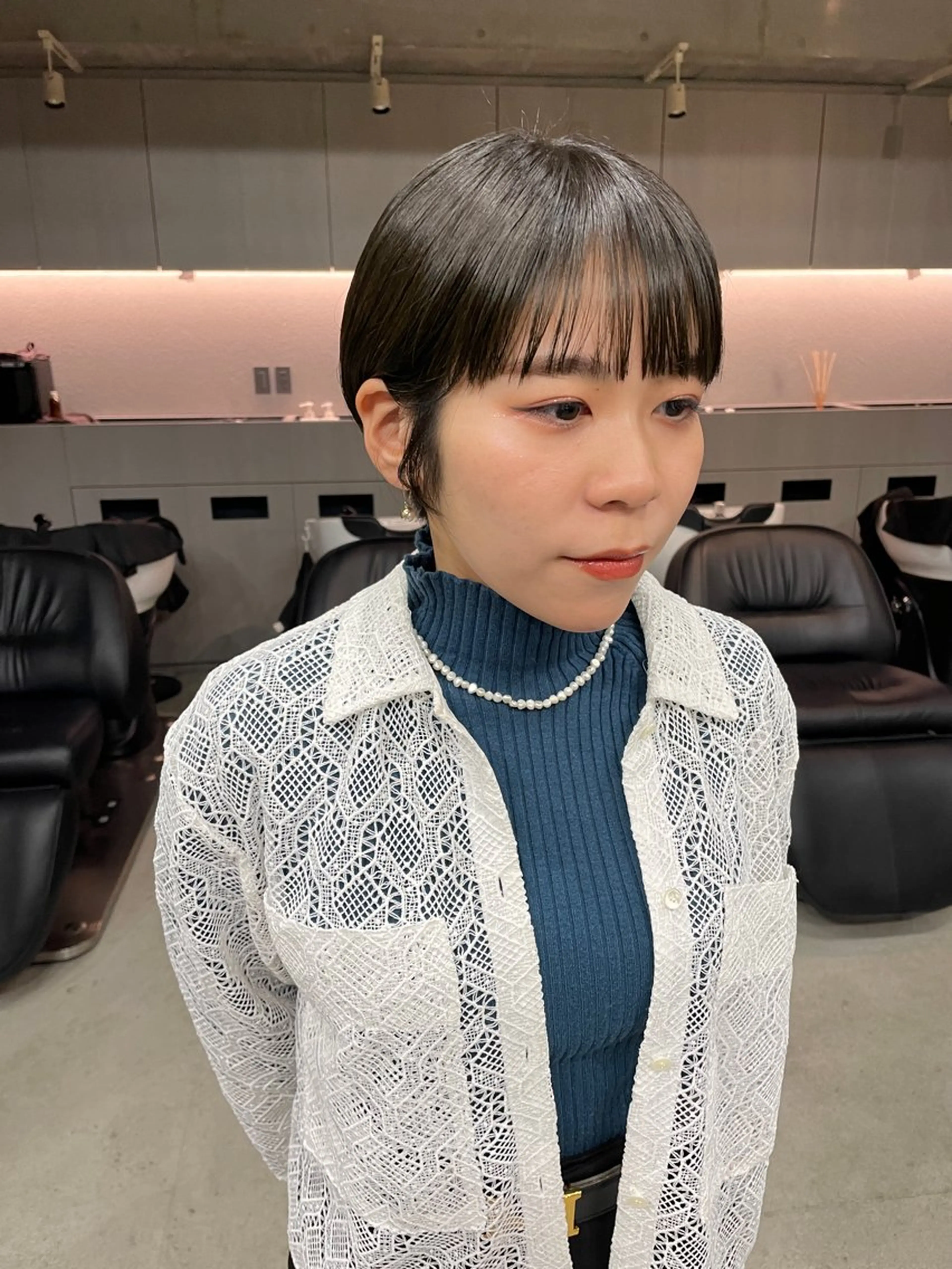 ショート カラー カット ヘアカラー トリートメント 表参道🌿赤み消し カラー/チナツのヘアスタイル