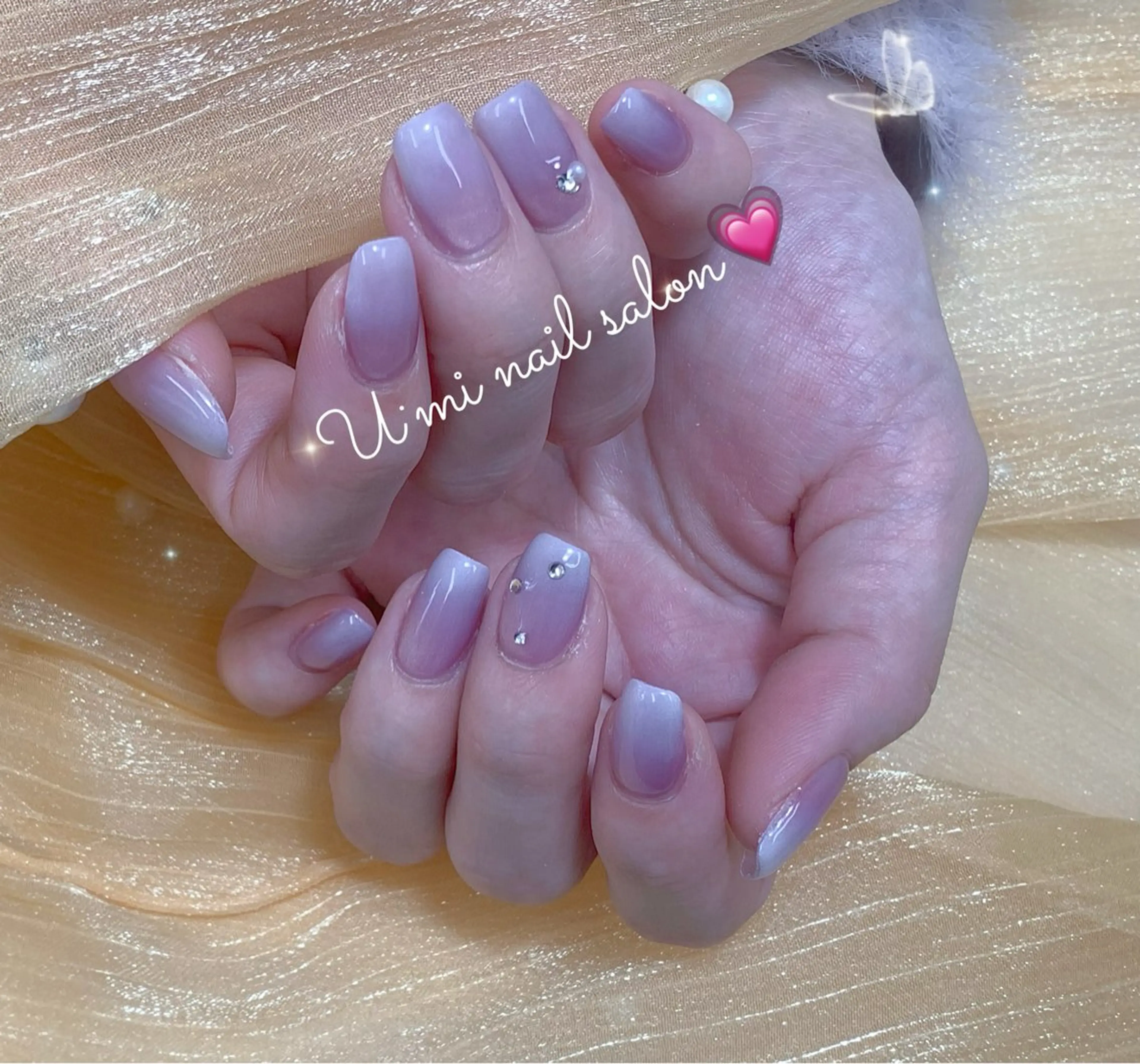 ネイル グラデーション マグネットネイル ハンドネイル U·Mi 上野御徒町容のネイルデザイン