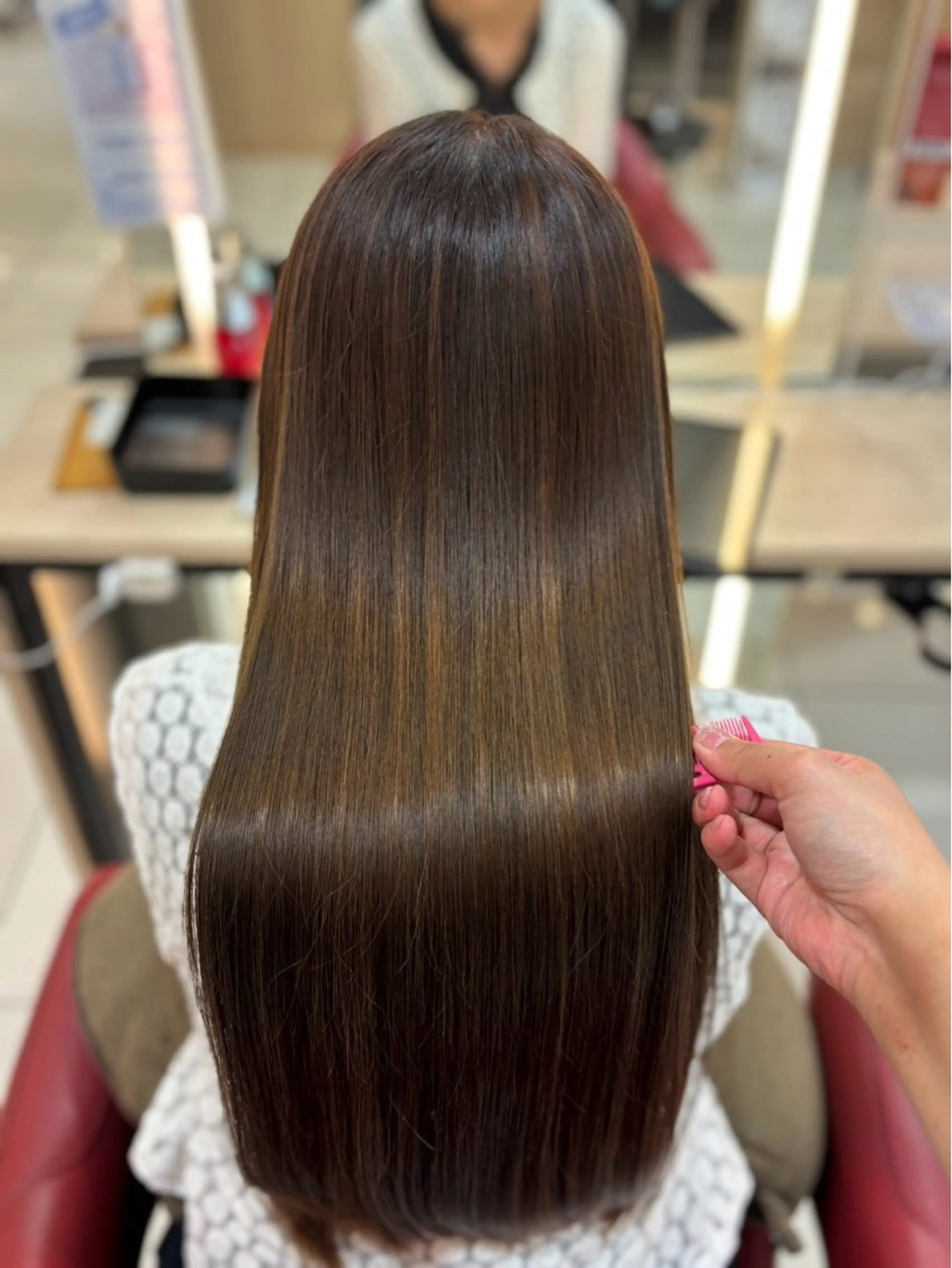 ロング 縮毛矯正 トリートメント 【モデル様大募集中】 了戒美希//伊勢原のヘアスタイル