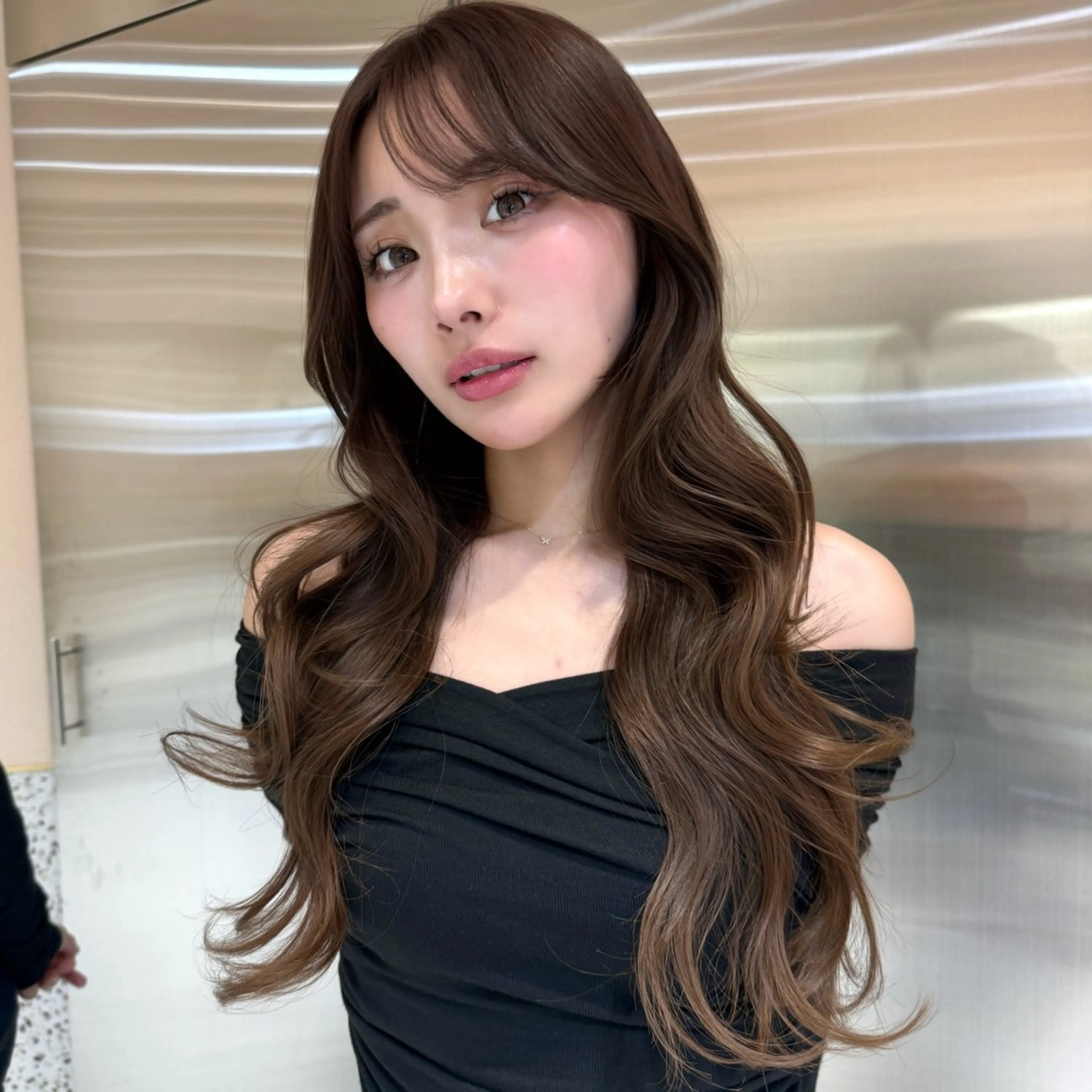 ロング カラー カット ヘアカラー トリートメント ハッシュカット/ 艶カラー/RIN🩶のヘアスタイル