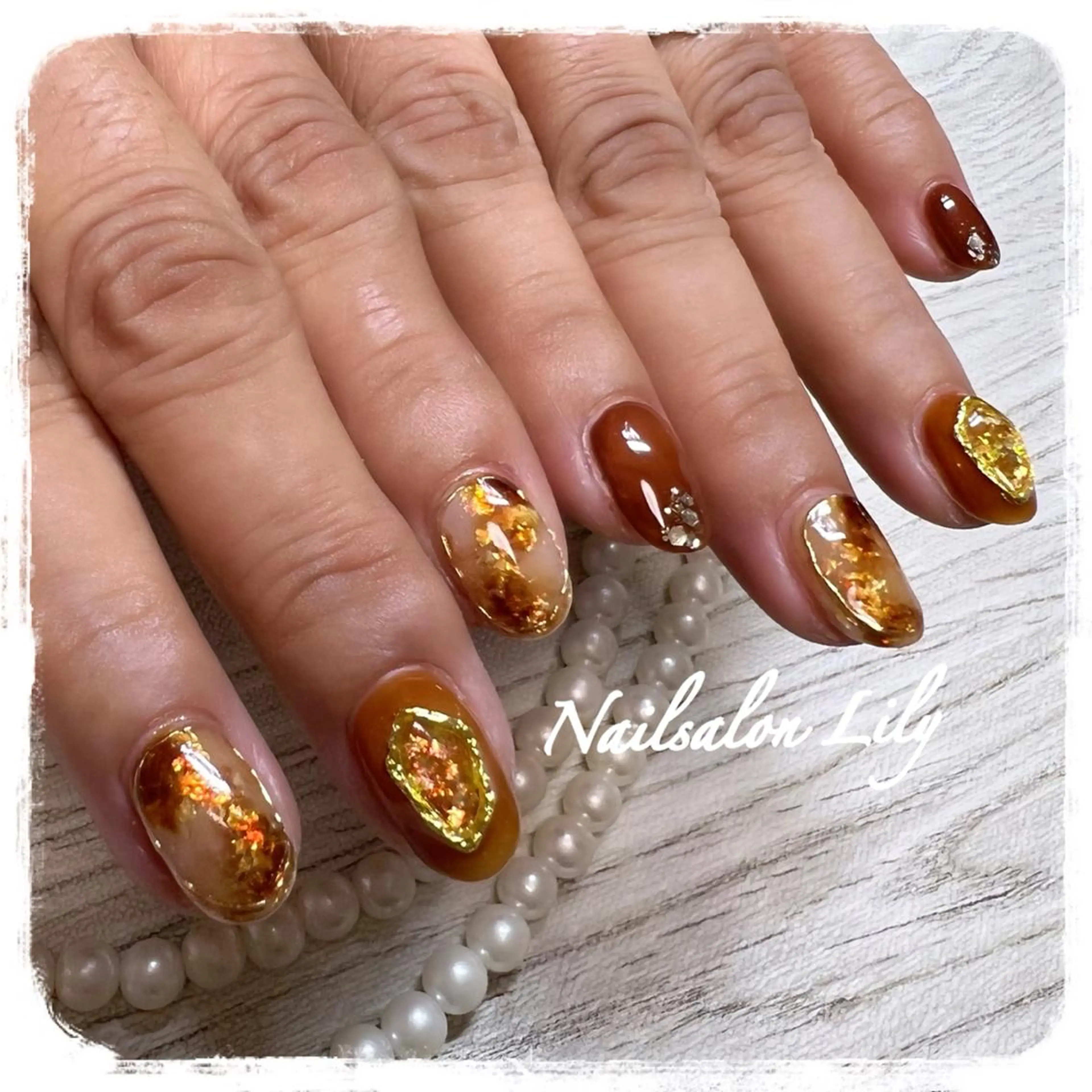 ネイル ハンドネイル Lily*nail 🌻Mii🌻のネイルデザイン