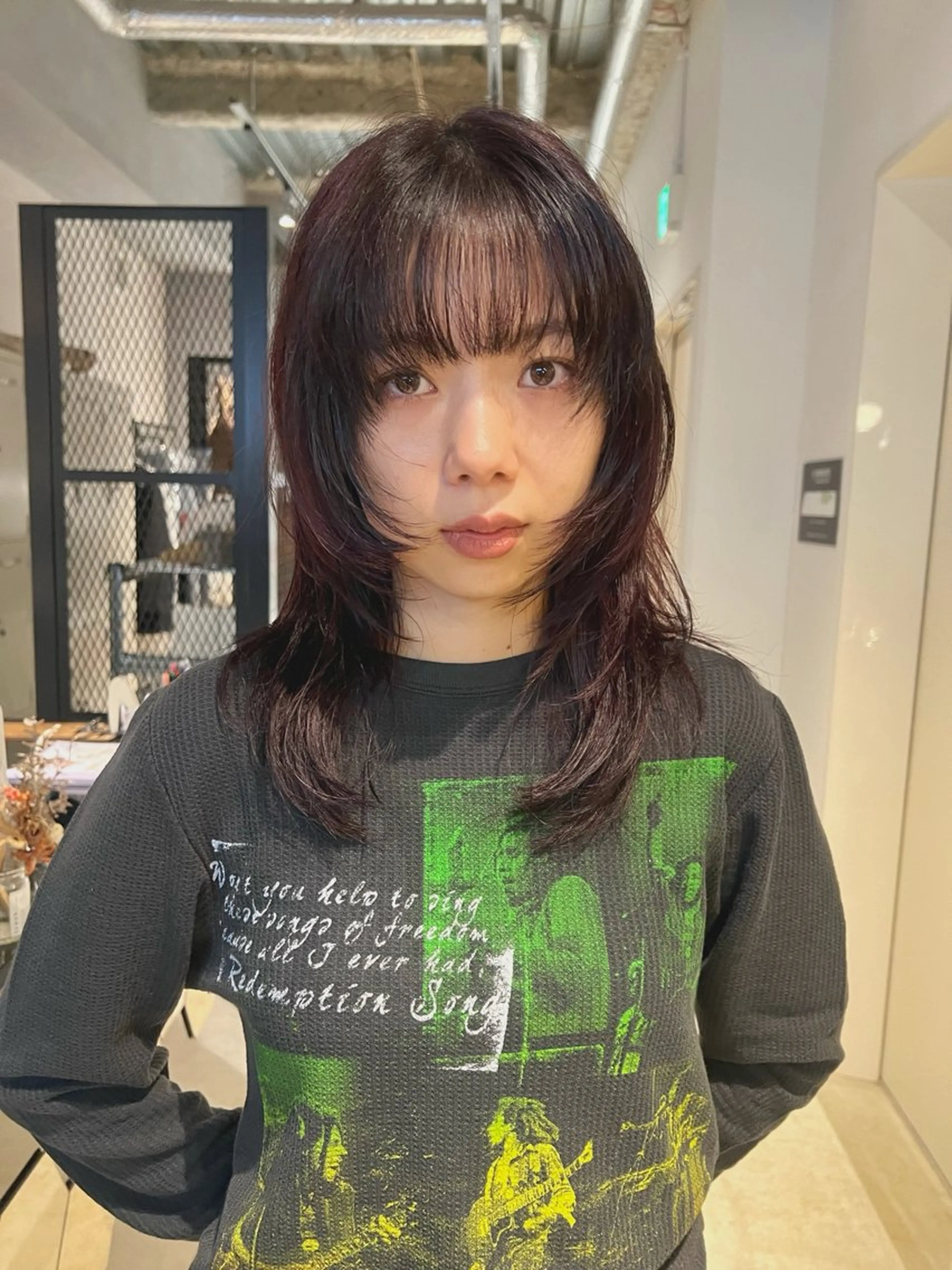 ミディアム カット ヘアカラー 大澤 叶方のヘアスタイル