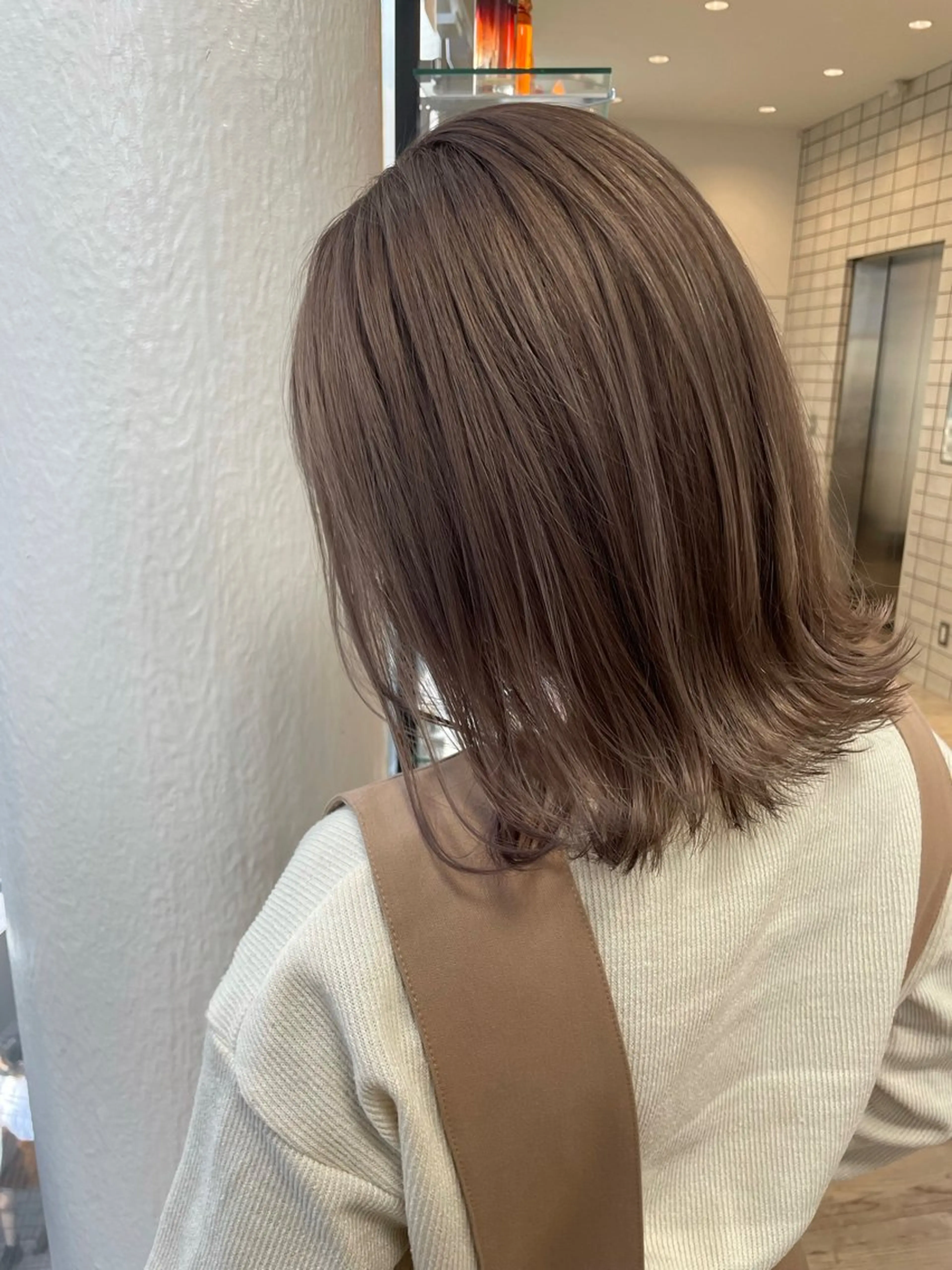 ミディアム カラー sunny side 大名　りょう👸🏼のヘアスタイル