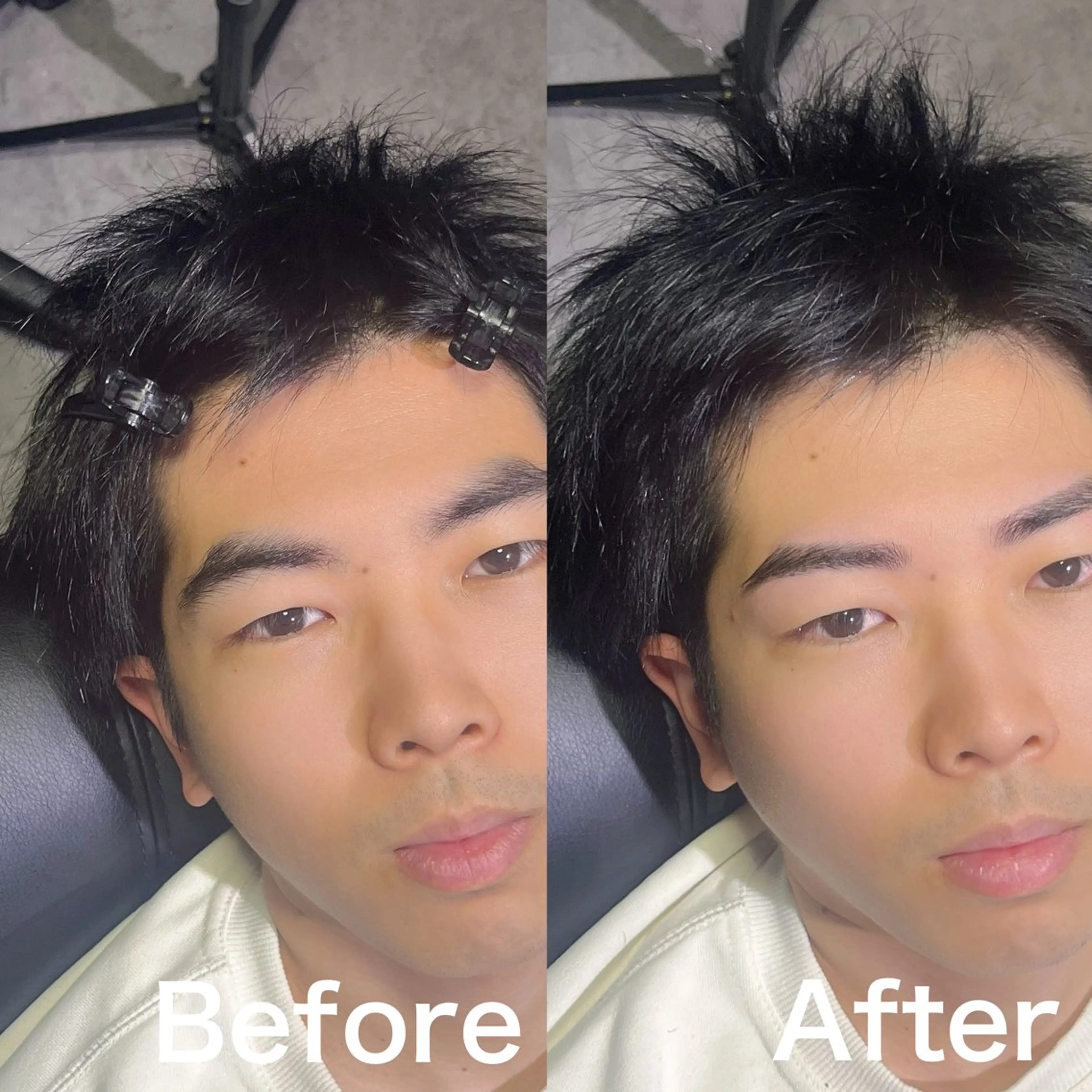 メンズ アイブロウ メンズパーマ ワックス脱毛 眉カット 5日◯ Yusukeの眉毛・アイブロウイメージ