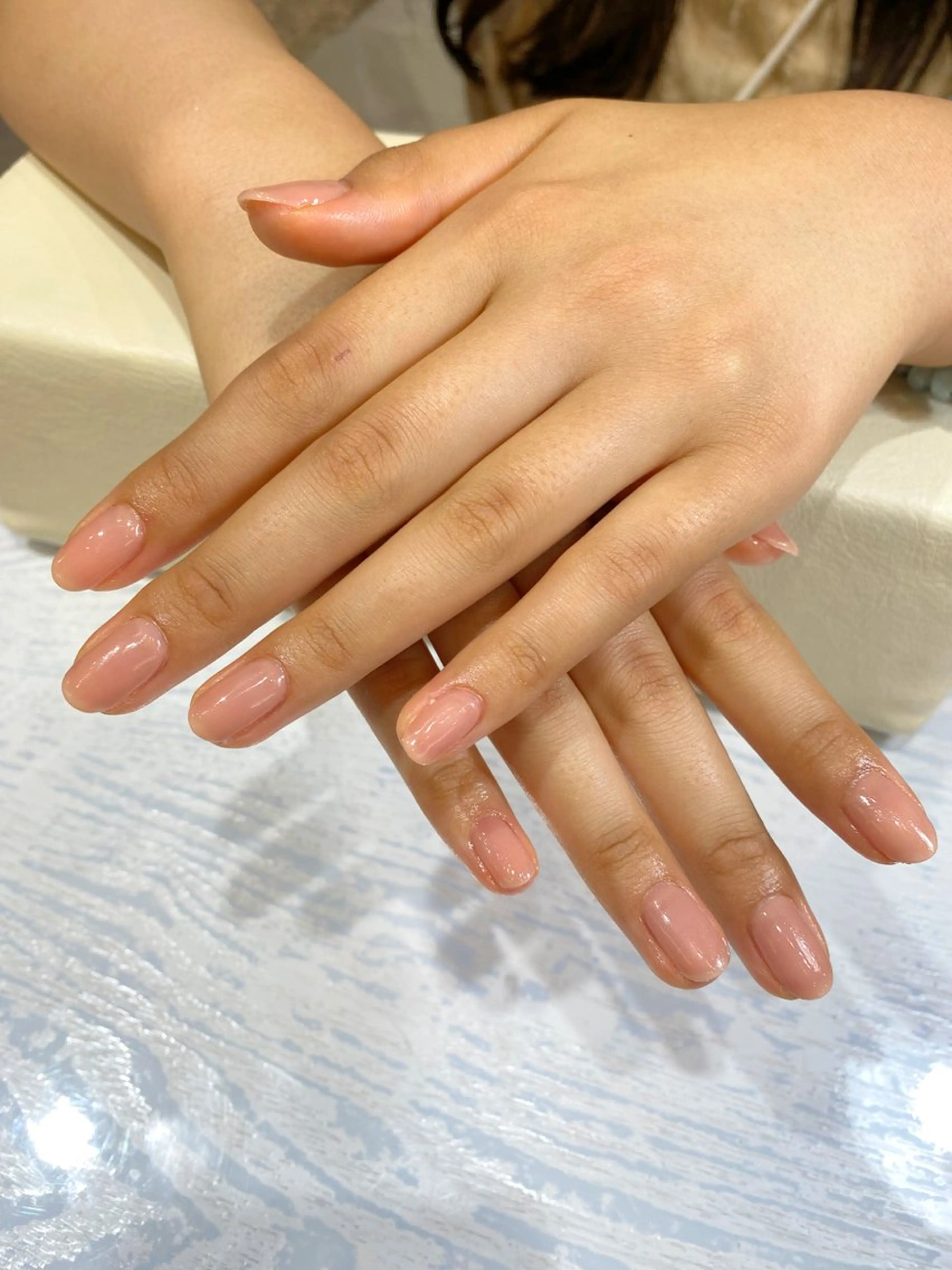 ネイル ジェルネイル ワンカラーネイル パラジェル Nest 岩崎のネイルデザイン