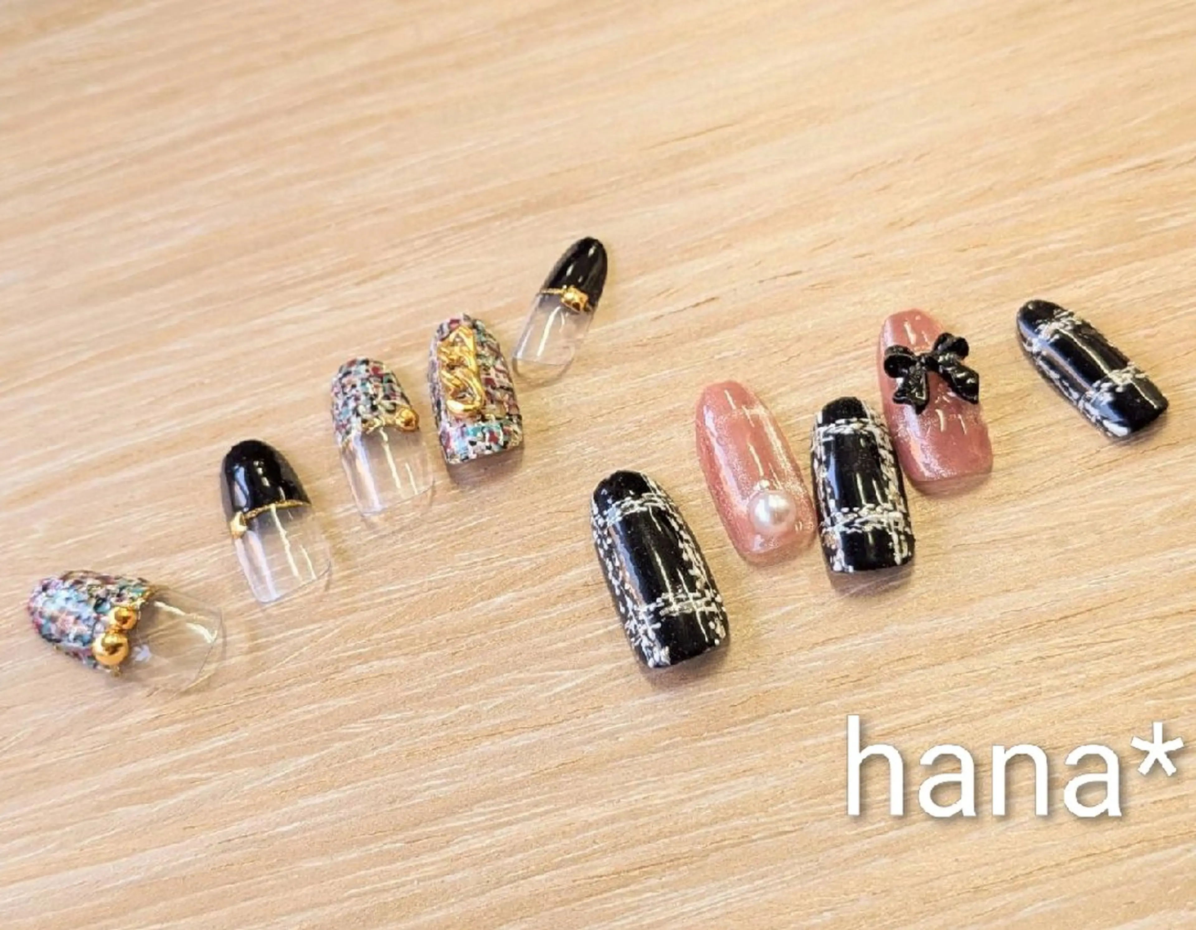 ネイル ツイードネイル バニーラッシュ Nail. HANAのネイルデザイン