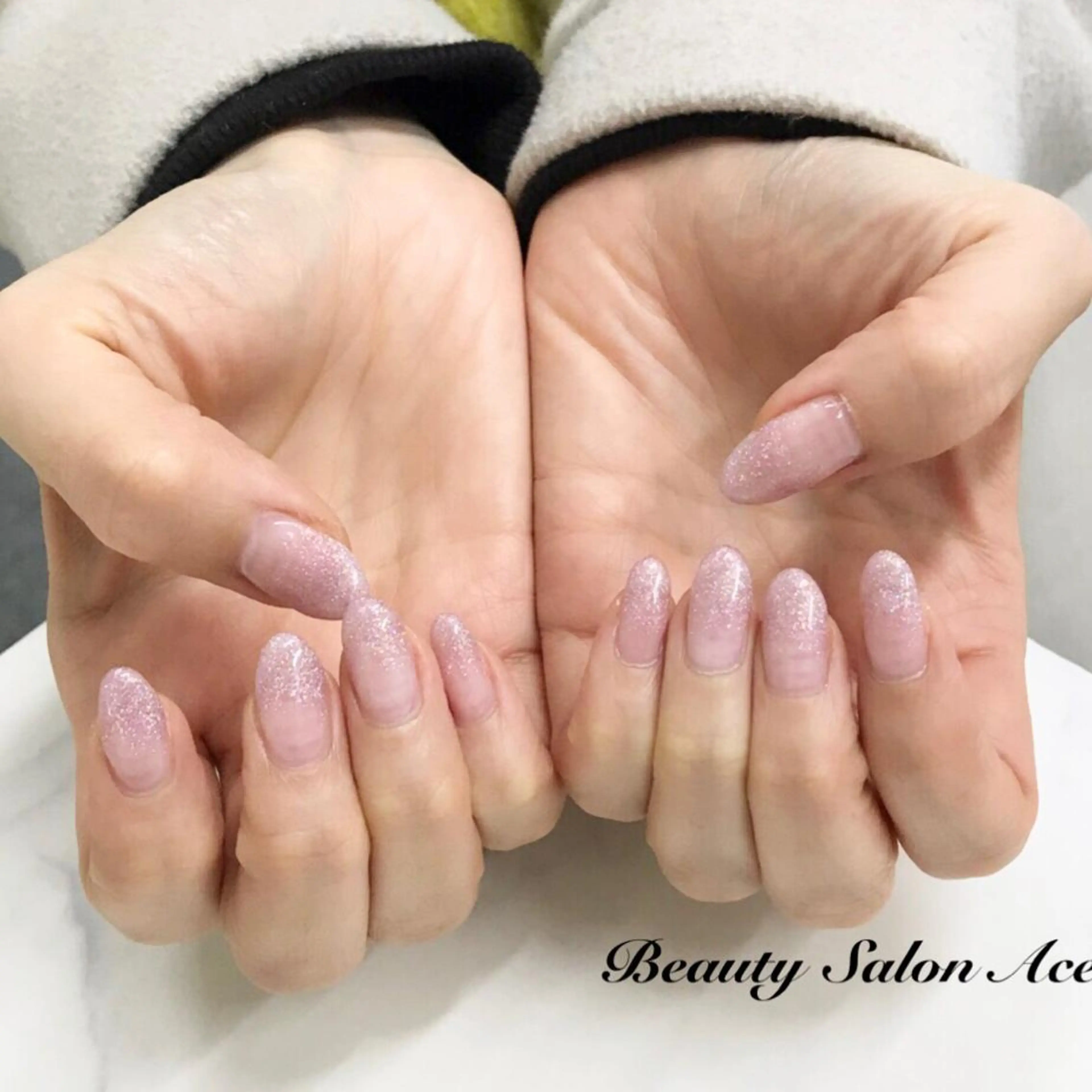 ネイル グラデーション ラメ(グリッター) ラメグラデーション 池袋フィルイン Ace♡Nailのネイルデザイン