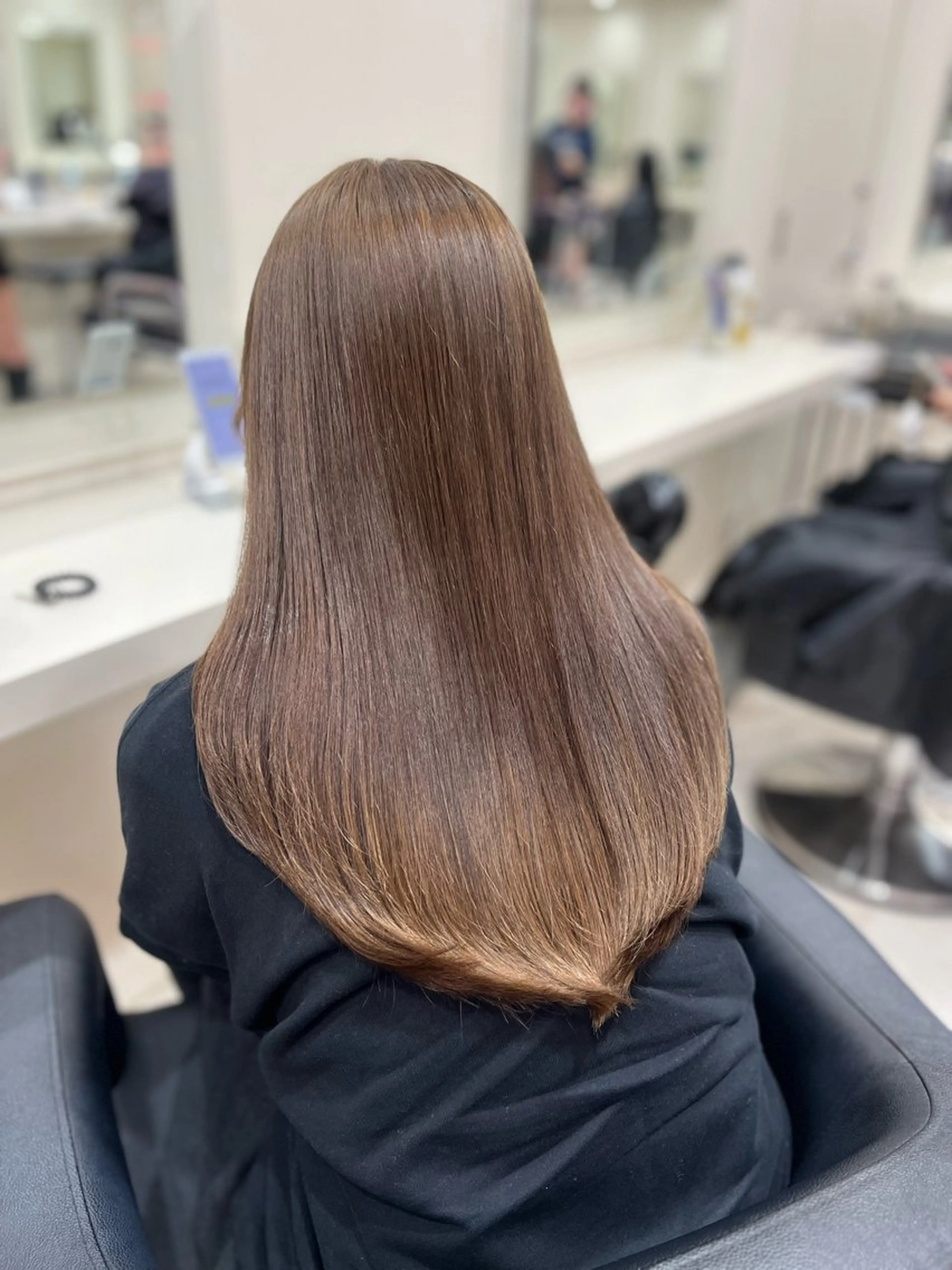 ロング カラー ベージュカラー ヘーゼル ヘアカラー ヘアセット 大人上品ベージュ 🎀HARUNAのヘアスタイル