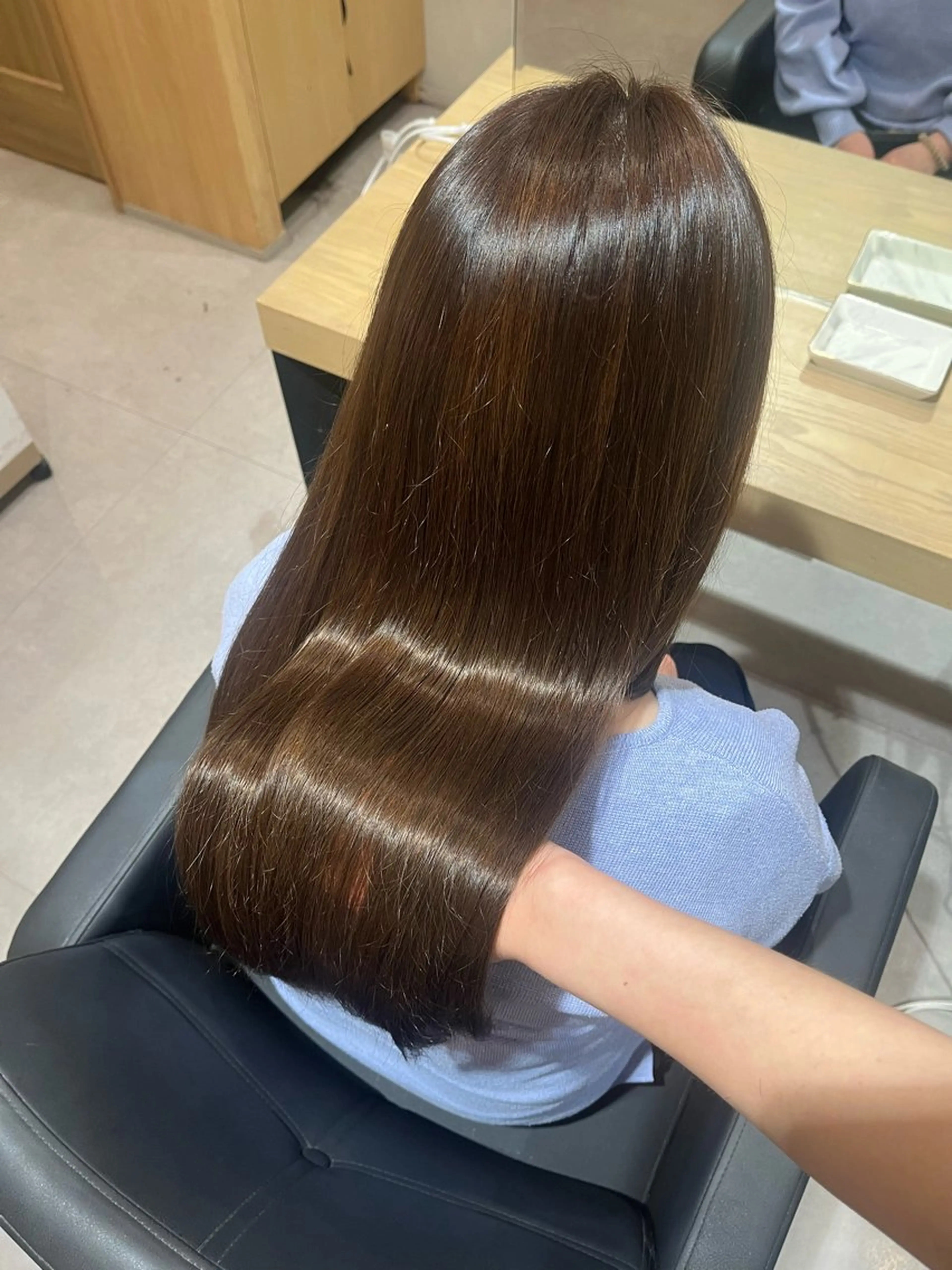 カラー ブラウンカラー ヘアカラー やまもと ここのヘアスタイル