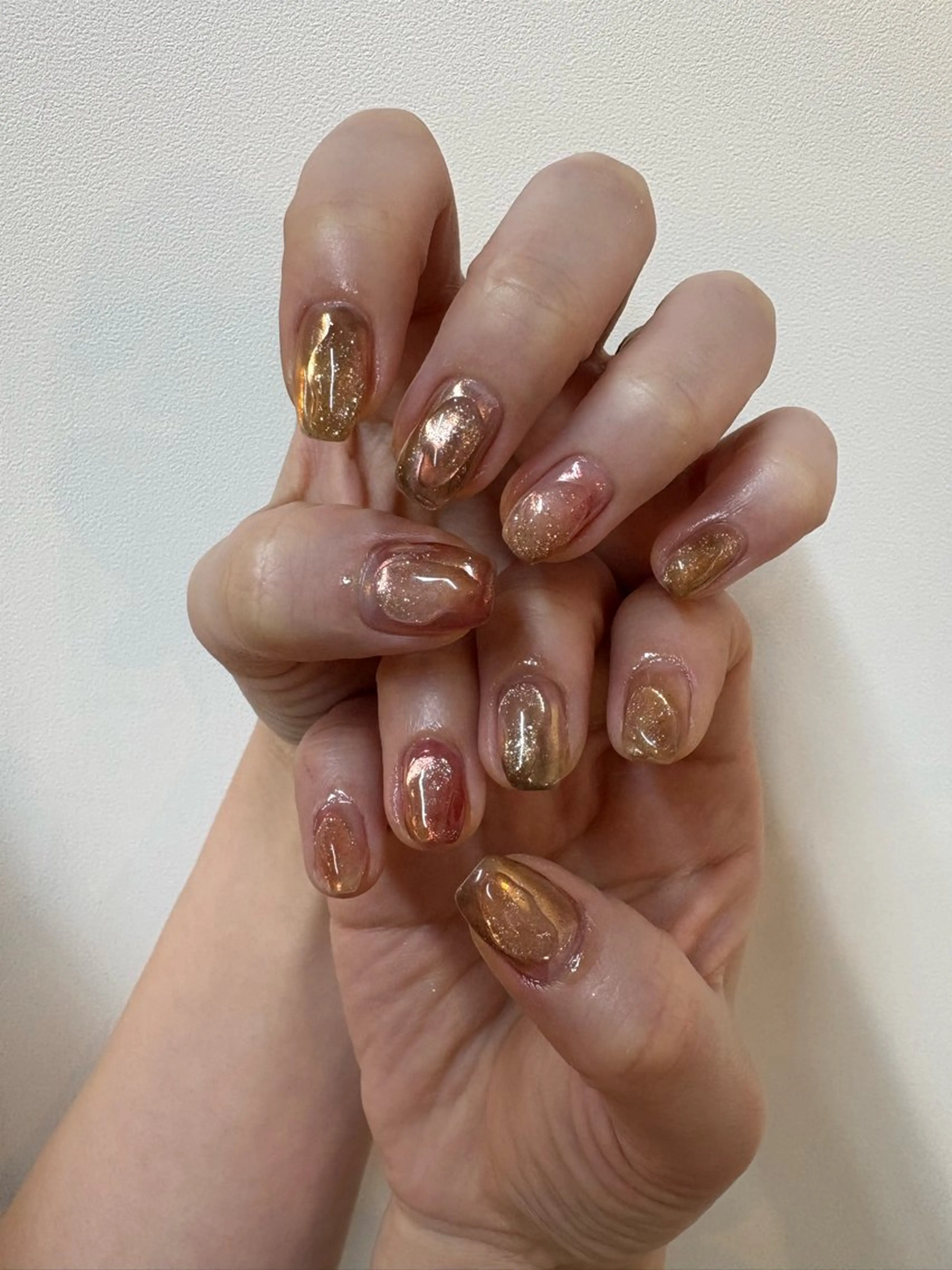 ネイル アートネイル ニュアンスネイル ハンドネイル pyoru shihoriのヘアスタイル