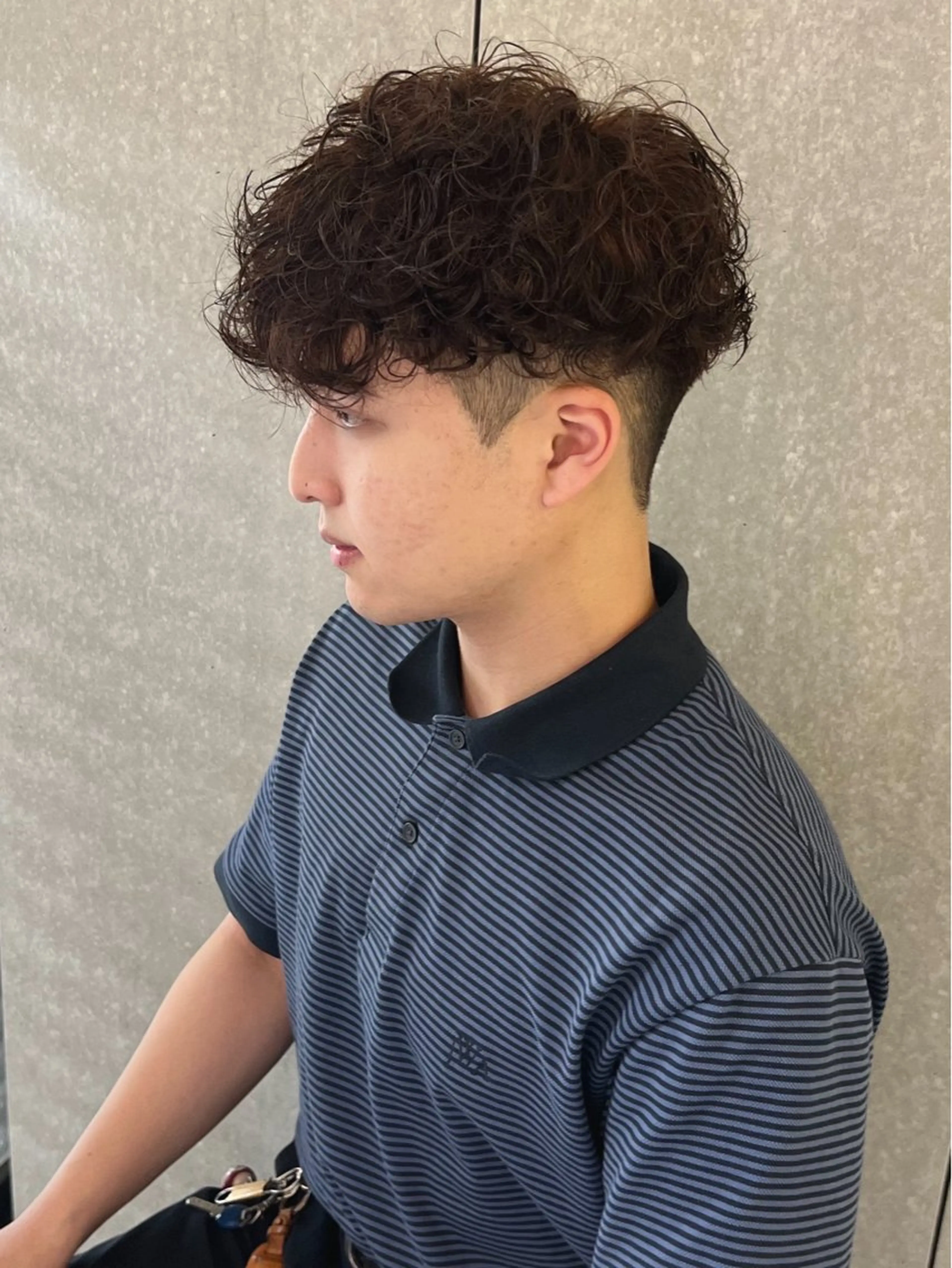 パーマ メンズ 坂上 葵海のヘアスタイル