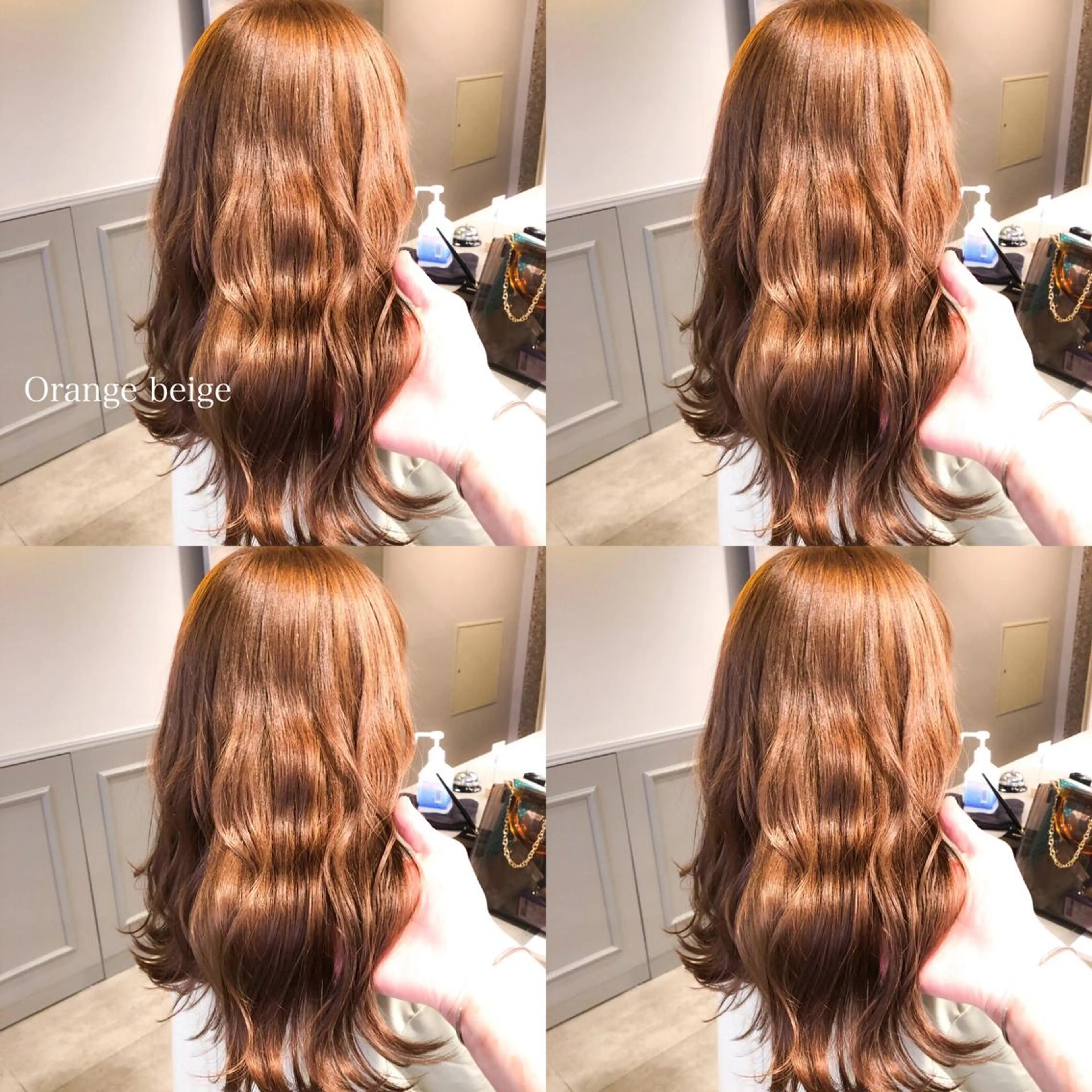 ロング カラー カット ヘアカラー トリートメント ハイトーン×レイヤー カットTAKUMIのヘアスタイル