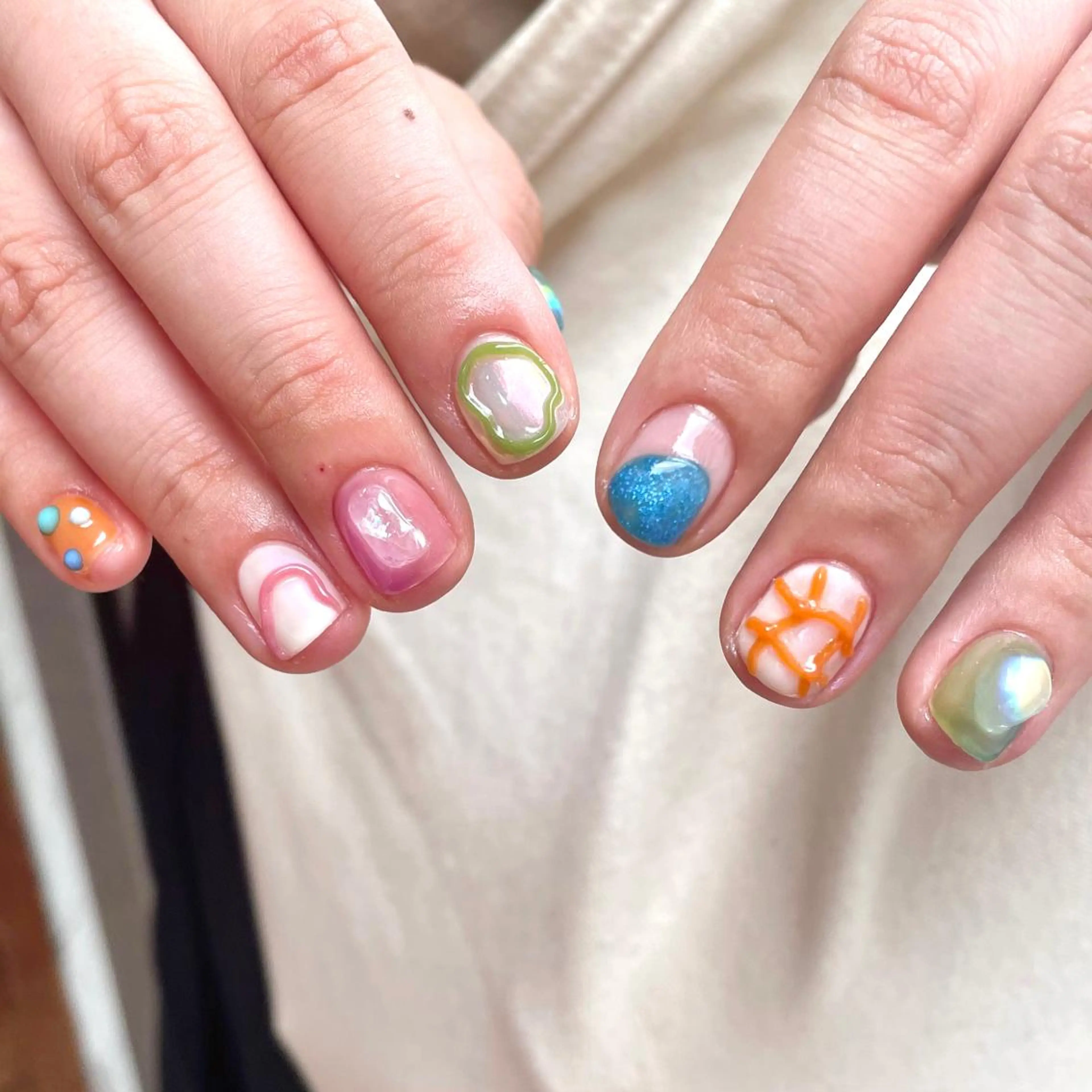 ネイル ハンドネイル 新井 ひなののネイルデザイン