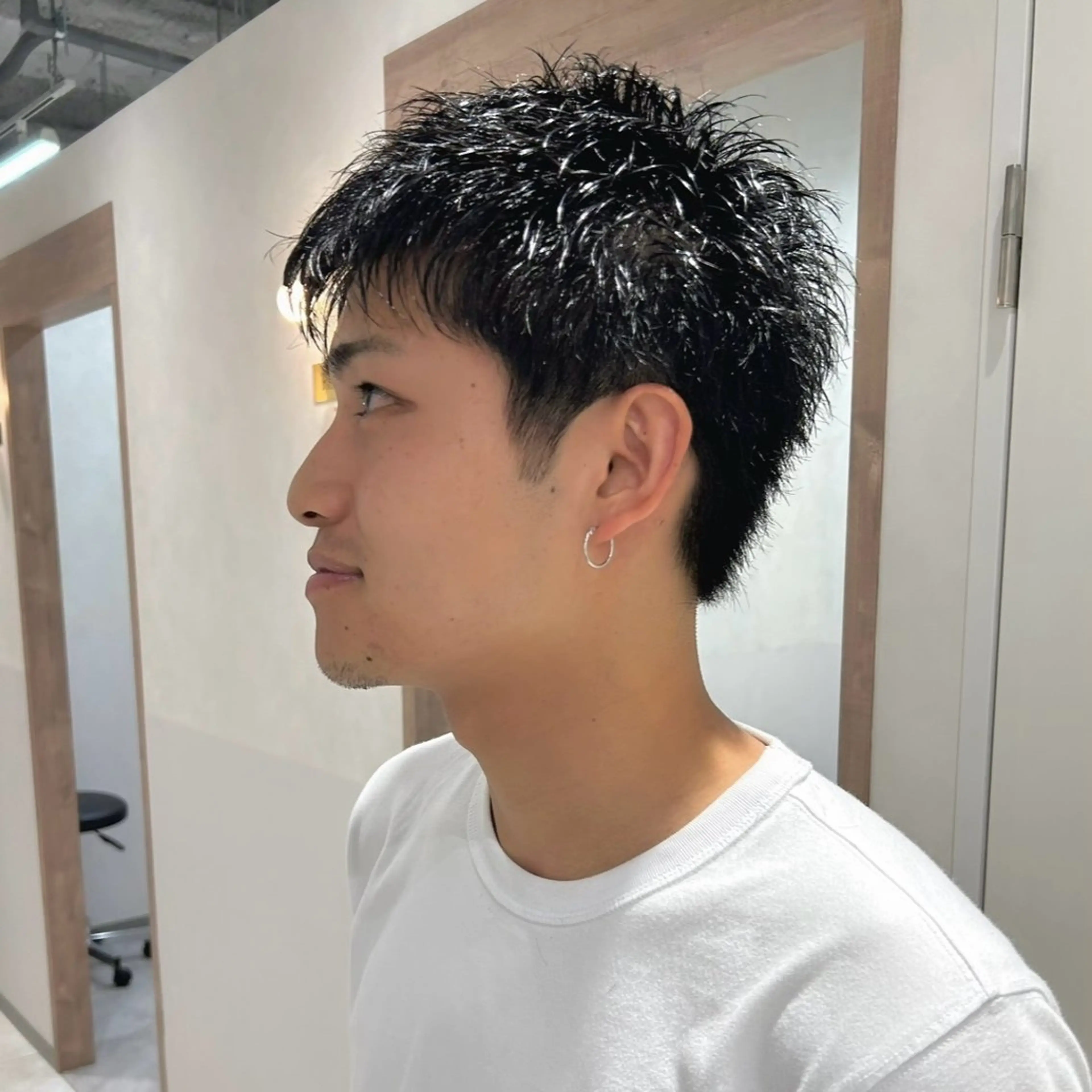 メンズ スパイキーショート カット スパイキーショート 平出天翔のヘアスタイル