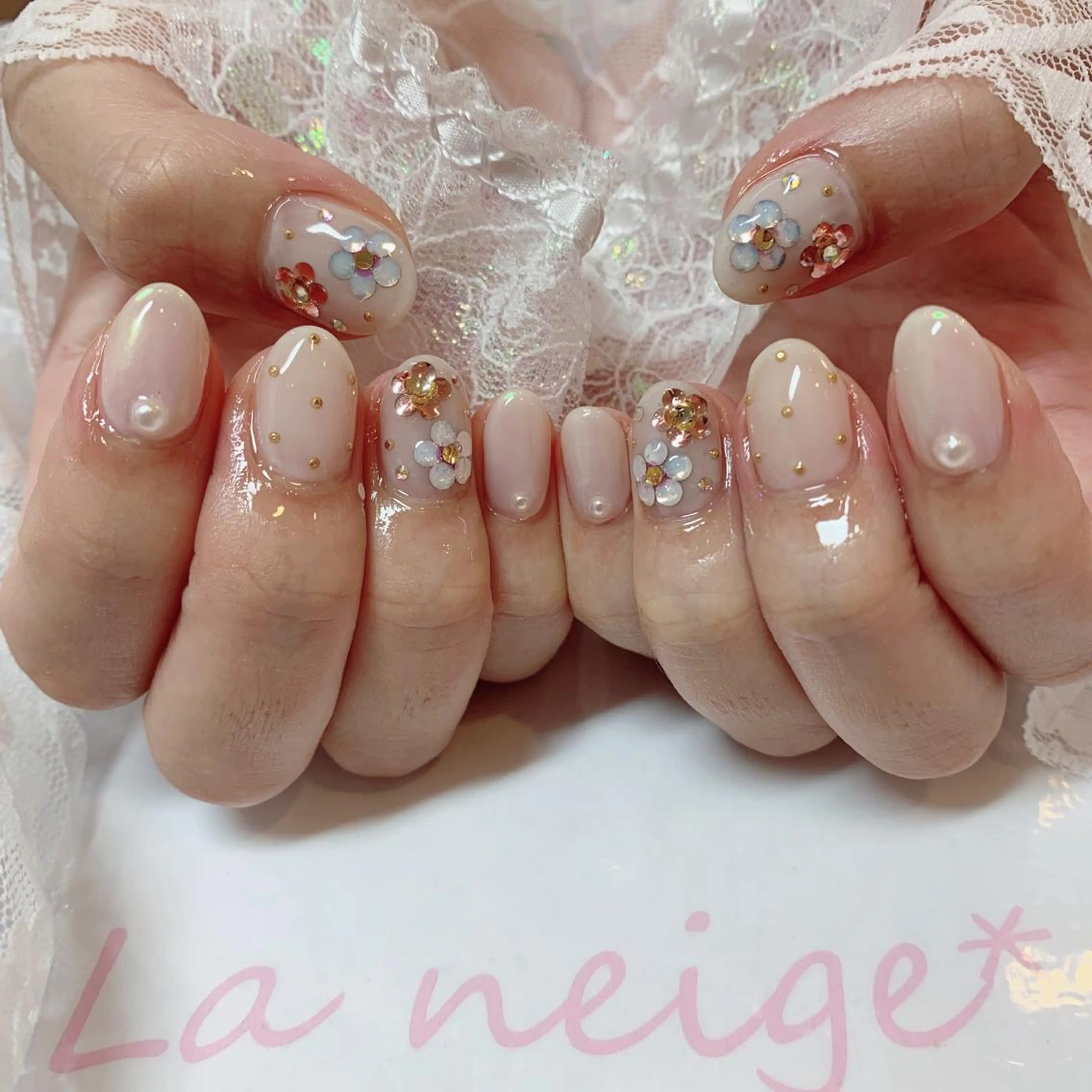 ネイル ハンドネイル La neige* yuki 🐩🌙のネイルデザイン