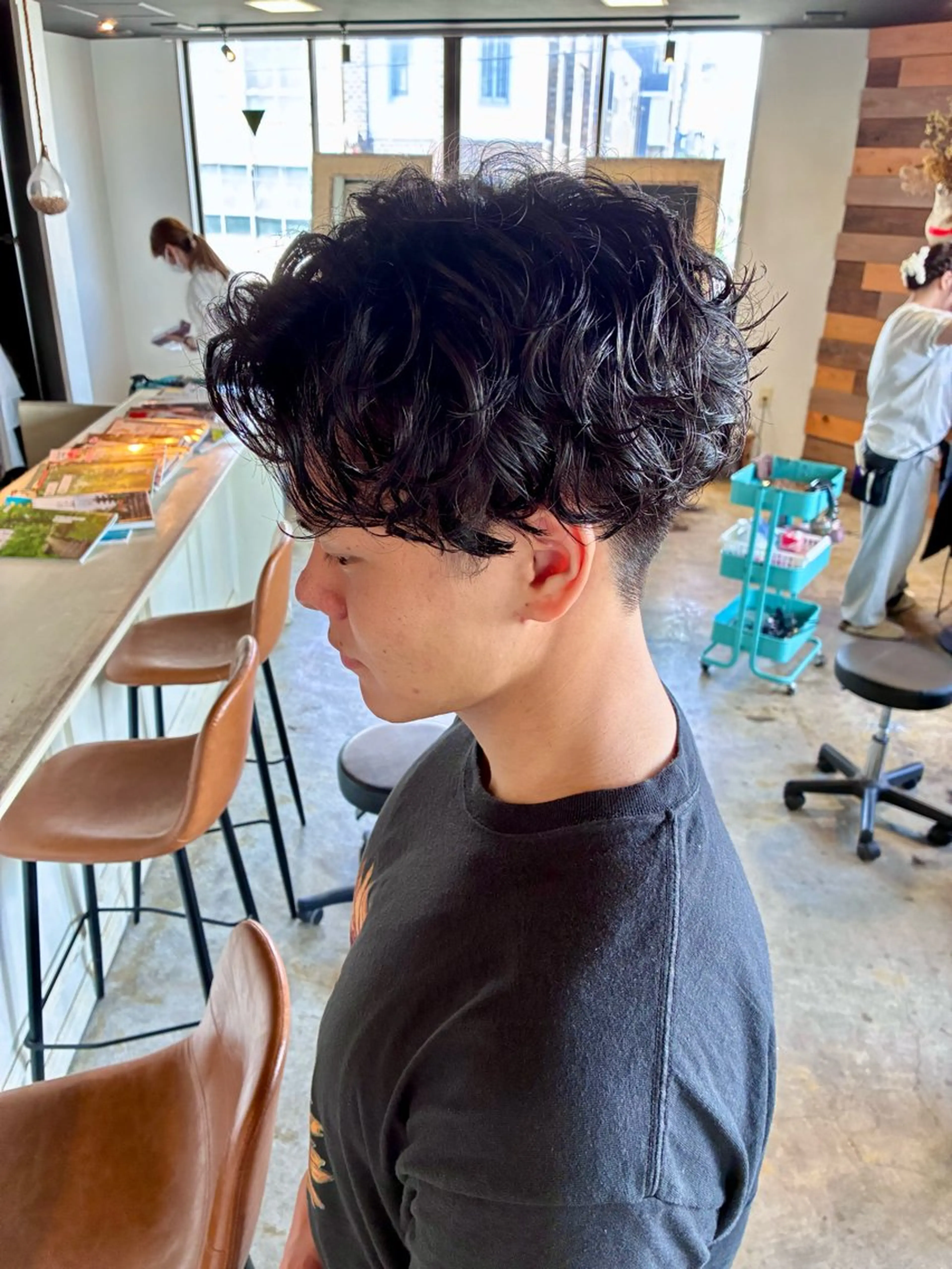 パーマ メンズ カット パーマ トリートメント 新規再来率No.1 金山/メンズパーマのヘアスタイル